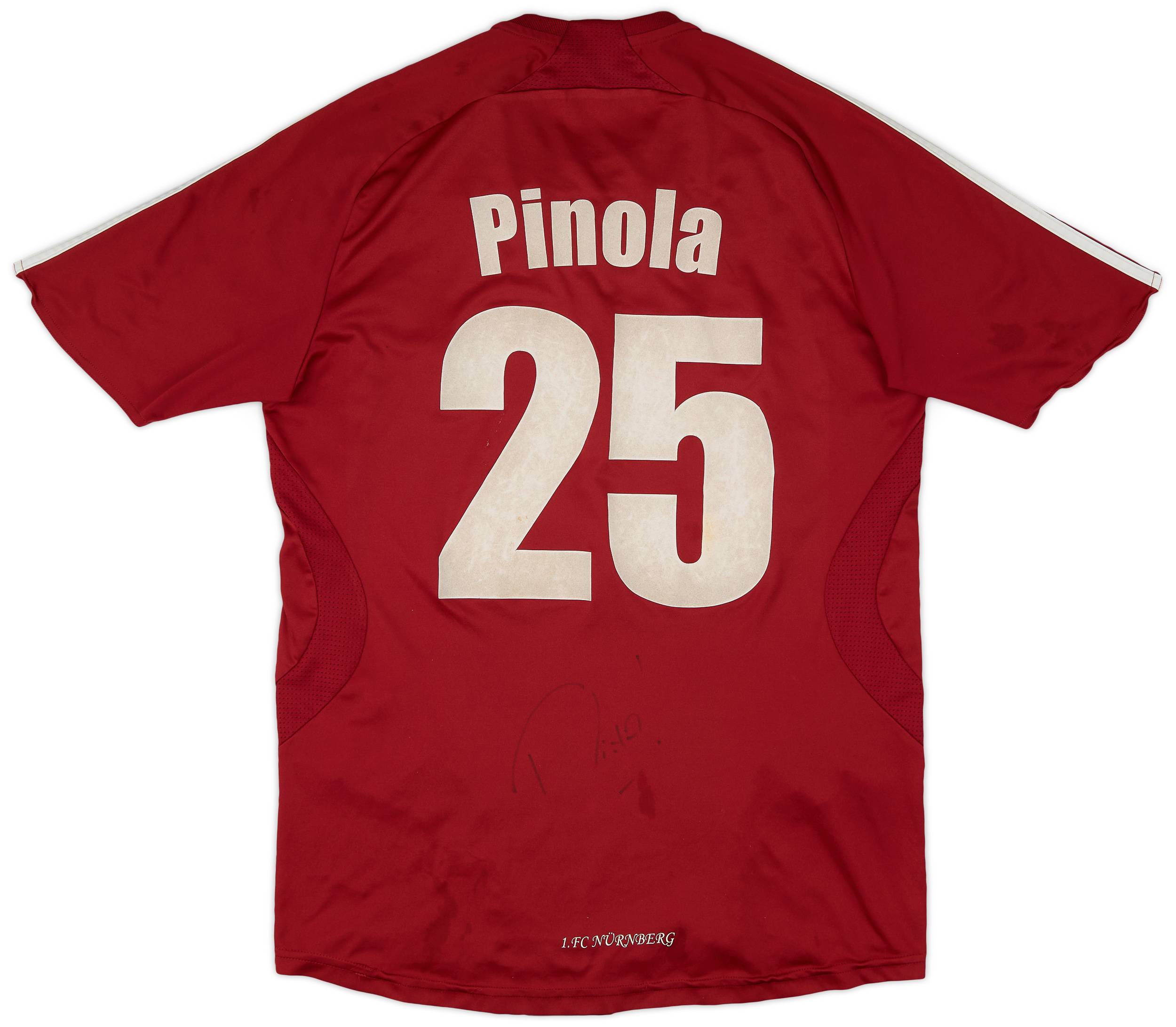 2007-08 Nurnberg Signed Home Shirt Pinola #25 - 6/10 - (S)