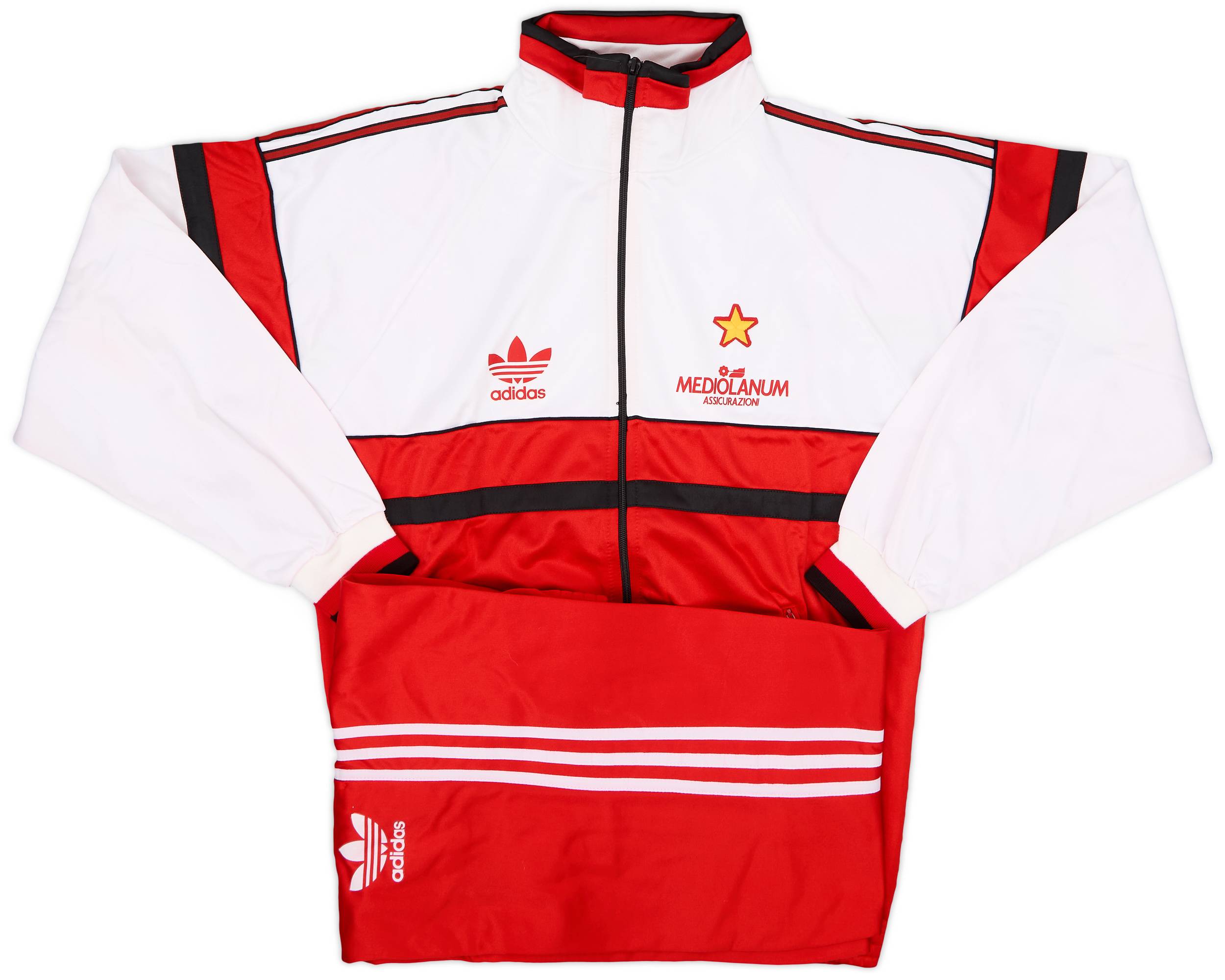 1990-92 AC Milan adidas Tracksuit - 6/10 - (M)