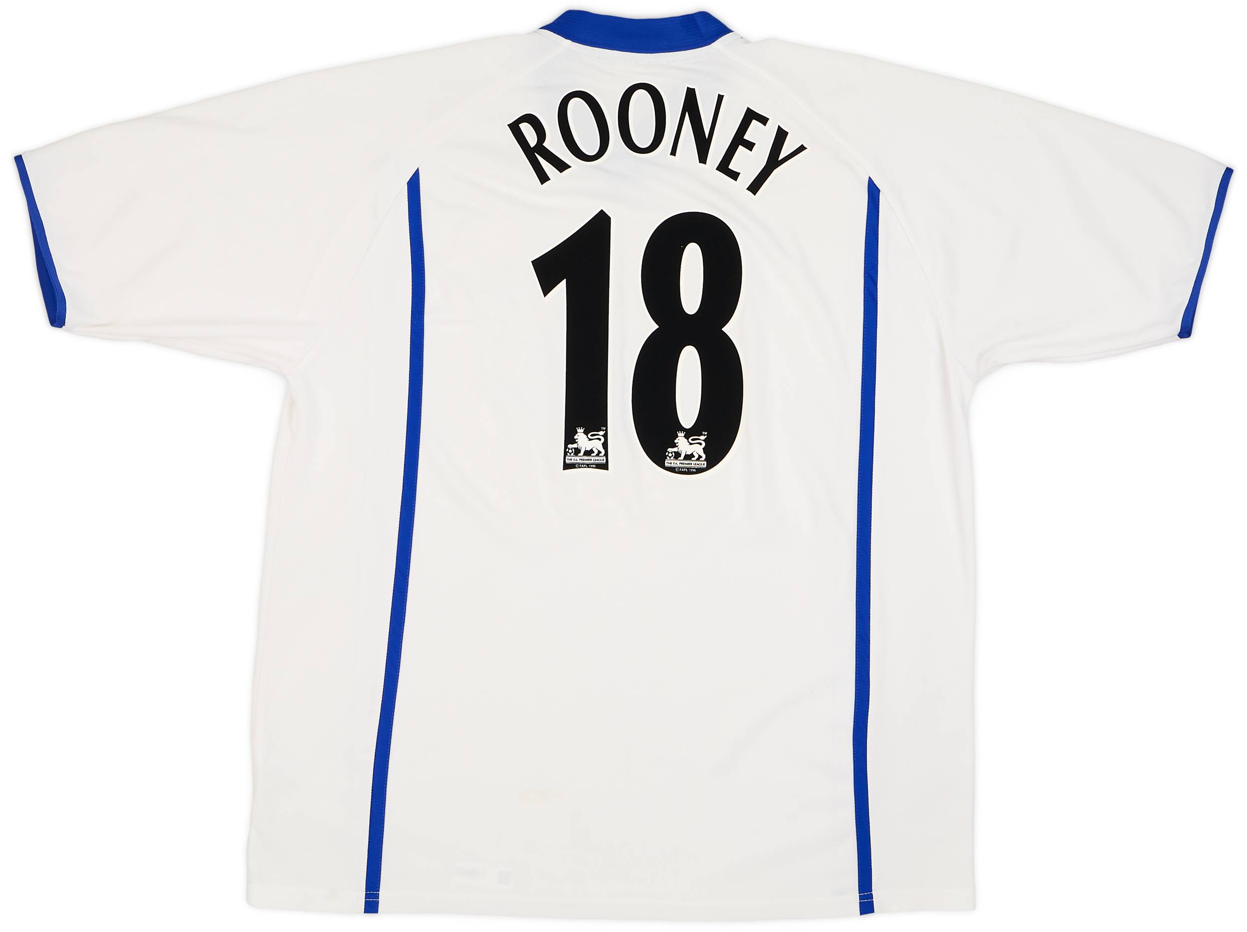 2002-03 Everton Away Shirt Rooney #18 - 8/10 - (XL)