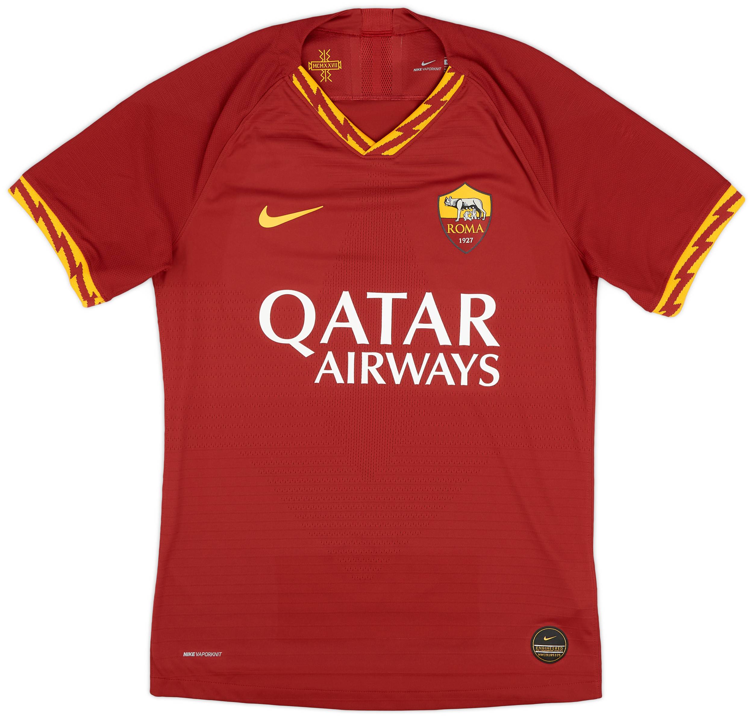 2019-20 Roma Authentic Home Shirt Dzeko #9 - 10/10 - (S)