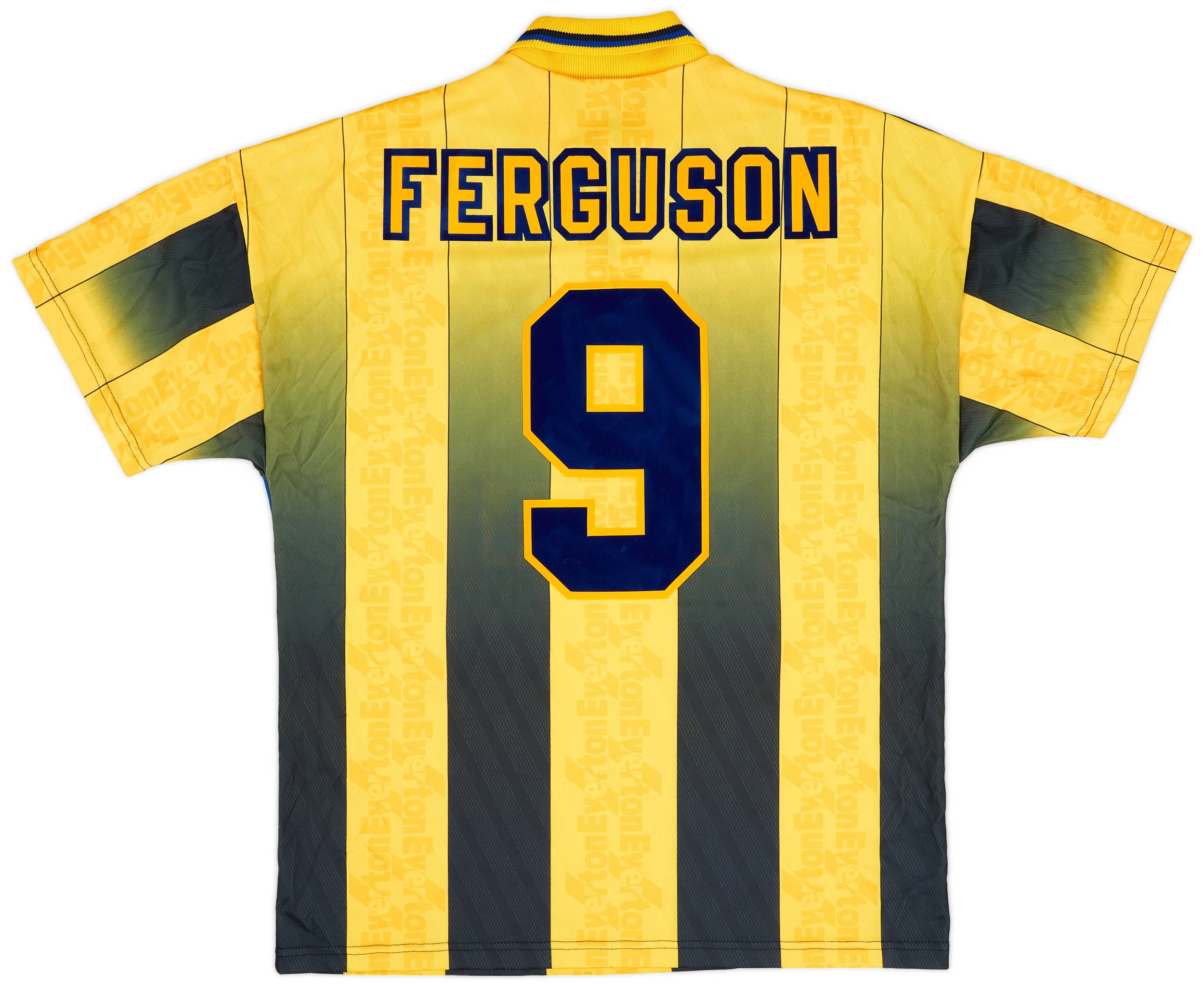 1996-98 Everton Away Shirt Ferguson #9 - 10/10 - (L)