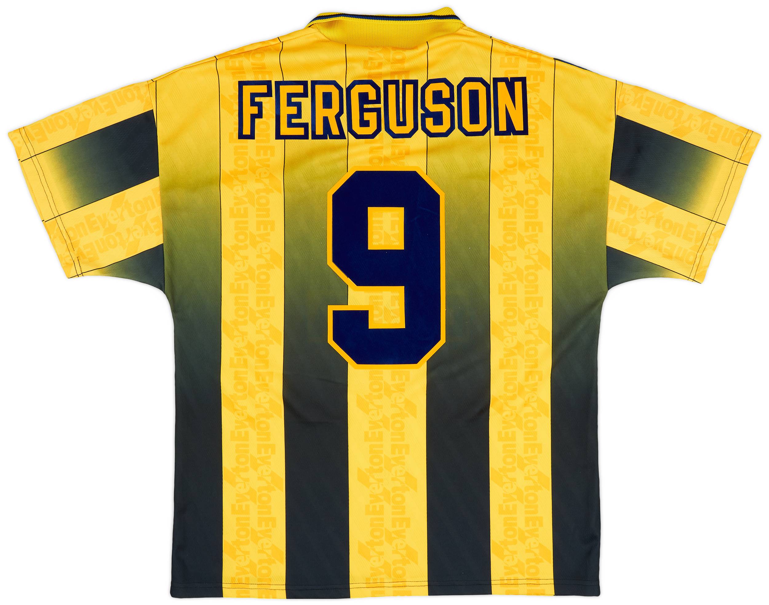 1996-98 Everton Away Shirt Ferguson #9 - 9/10 - (L)