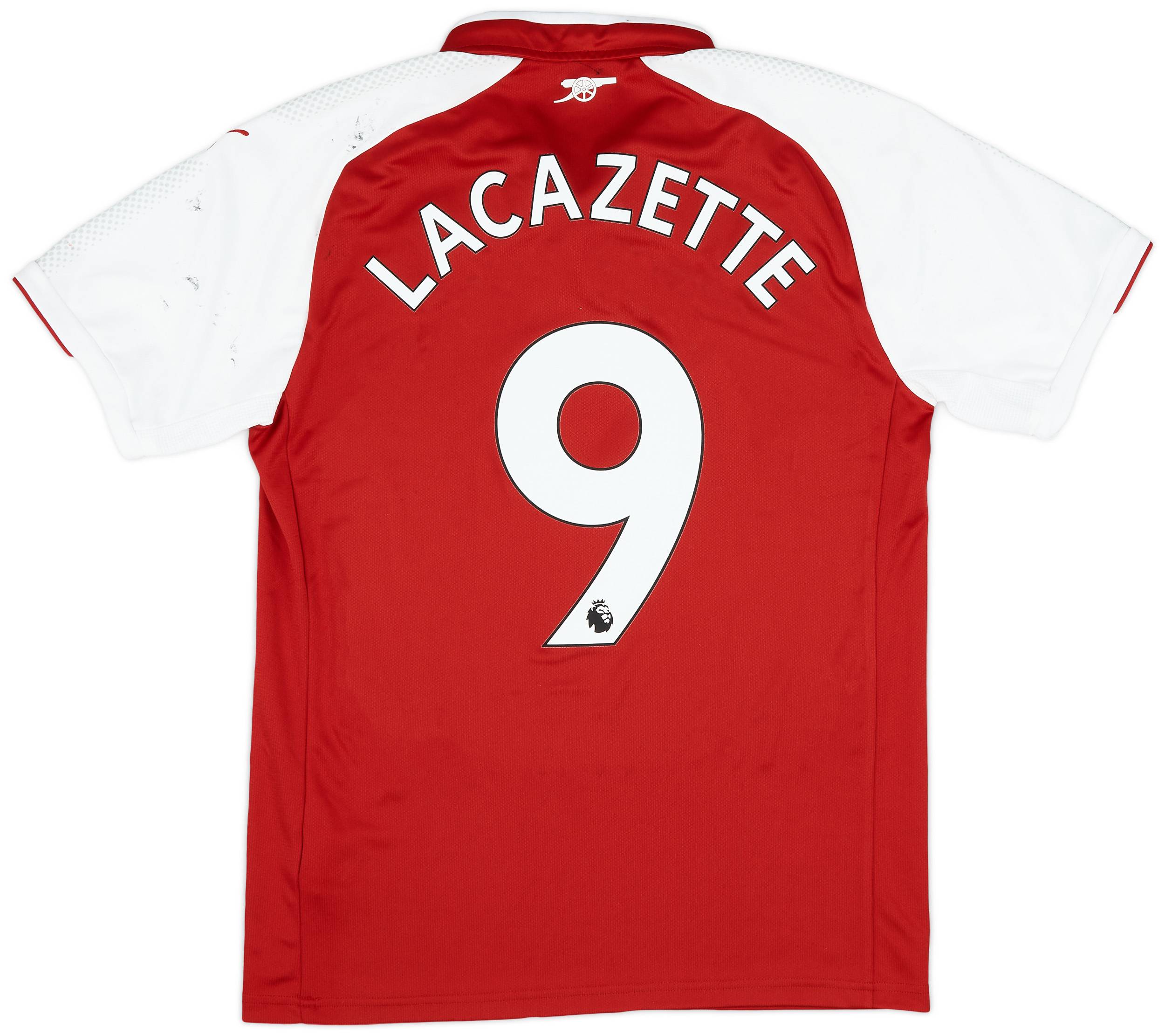 2017 18 Arsenal Home Shirt Lacazette 9 5 10 M