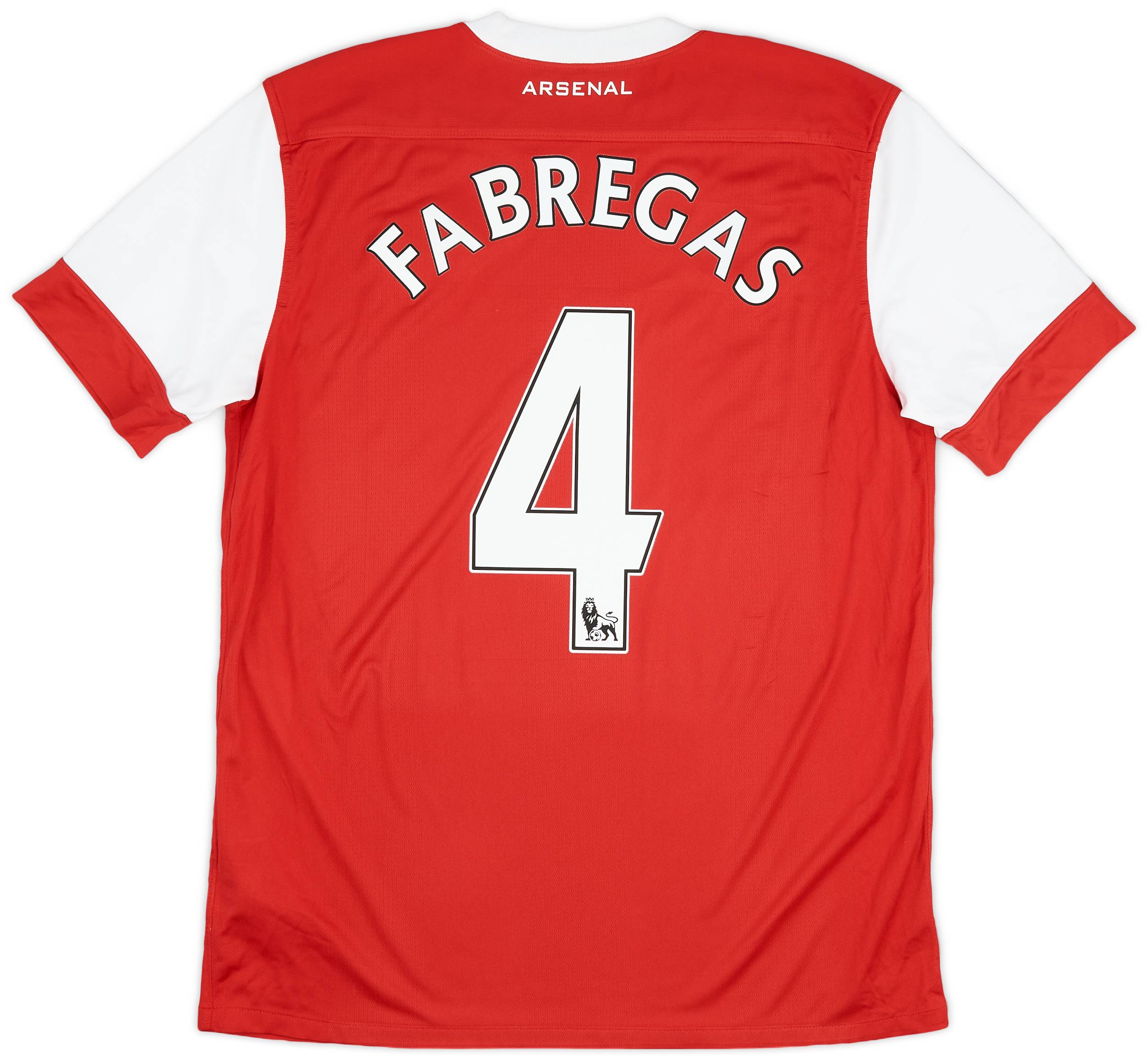 2010-11 Arsenal Home Shirt Fabregas #4 - 8/10 - (L)