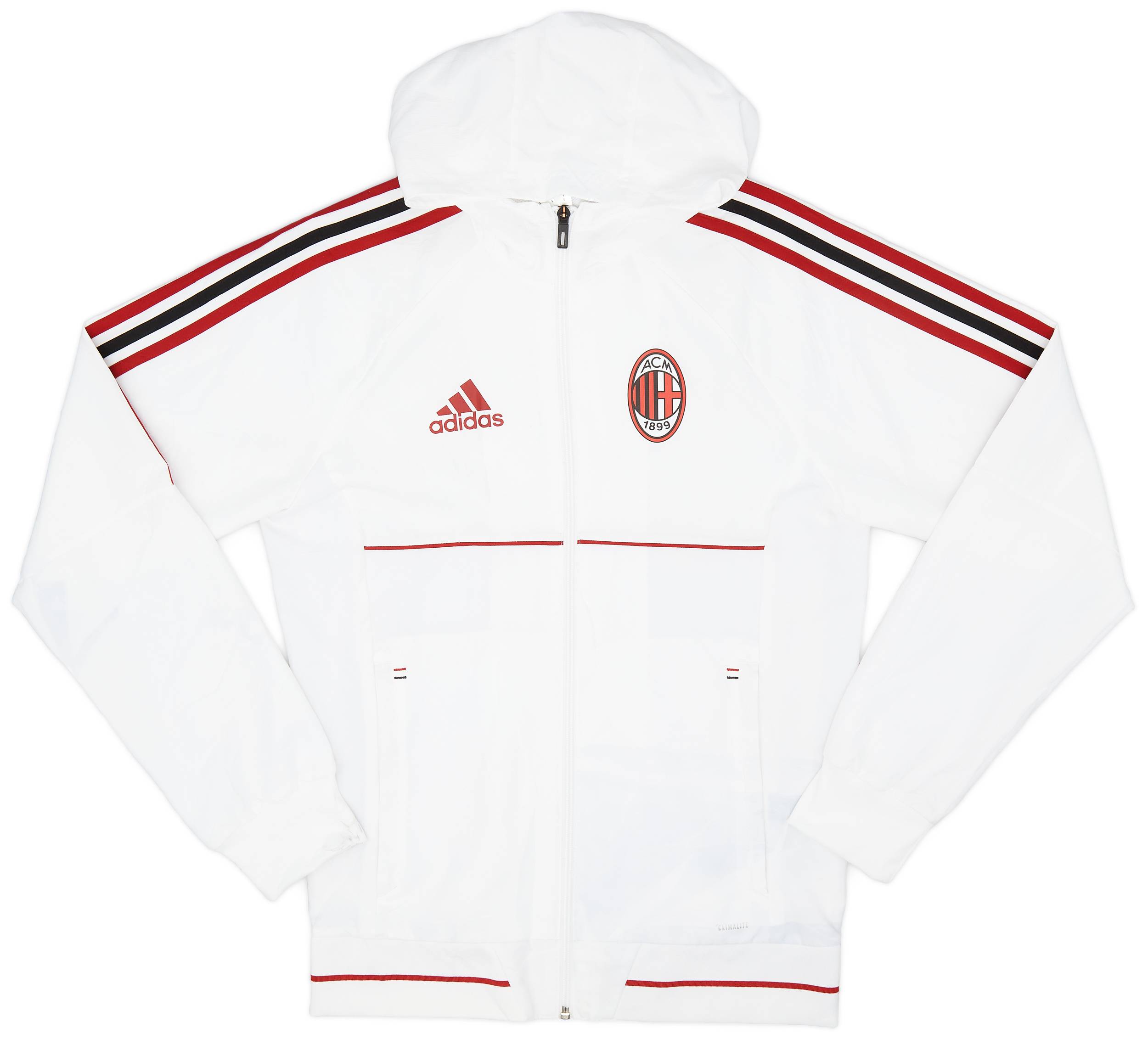 2017 18 AC Milan adidas Hooded Track Jacket 5 10 S