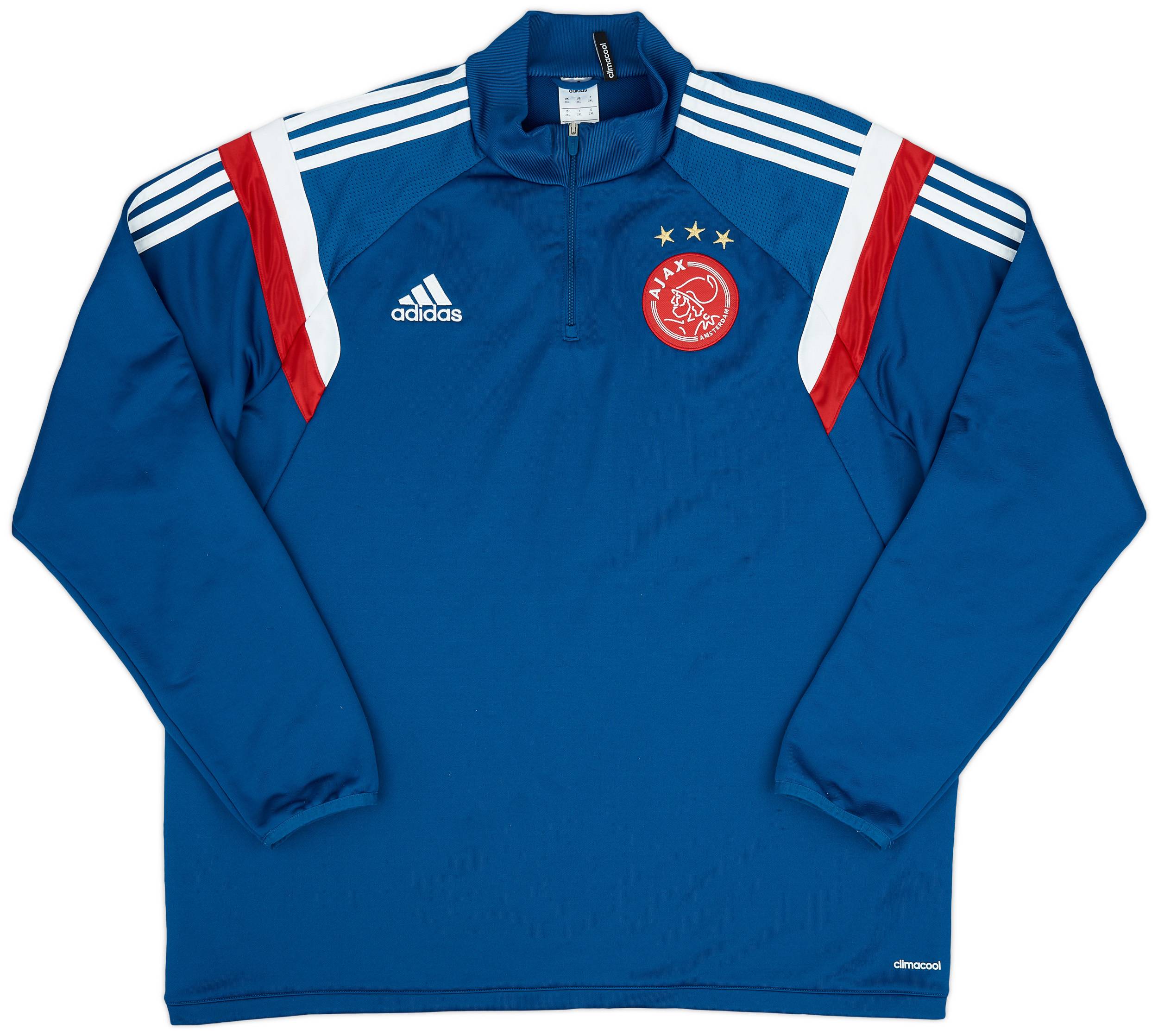 2014-15 Ajax adidas Anthem 1/4 Zip Jacket 9/10 (XXL)