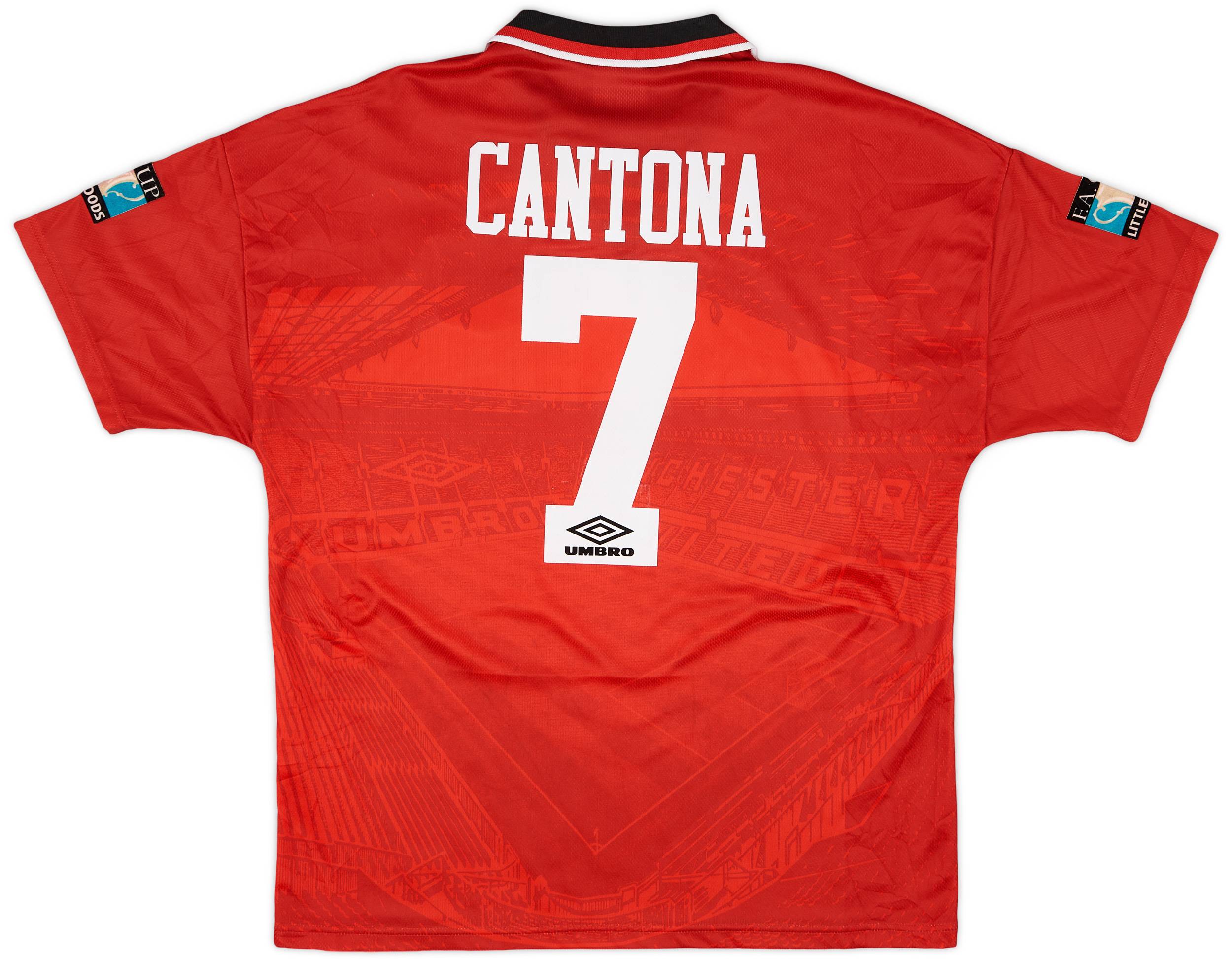 1994 96 Manchester United FA Cup Final Home Shirt Cantona 7 9 10 L