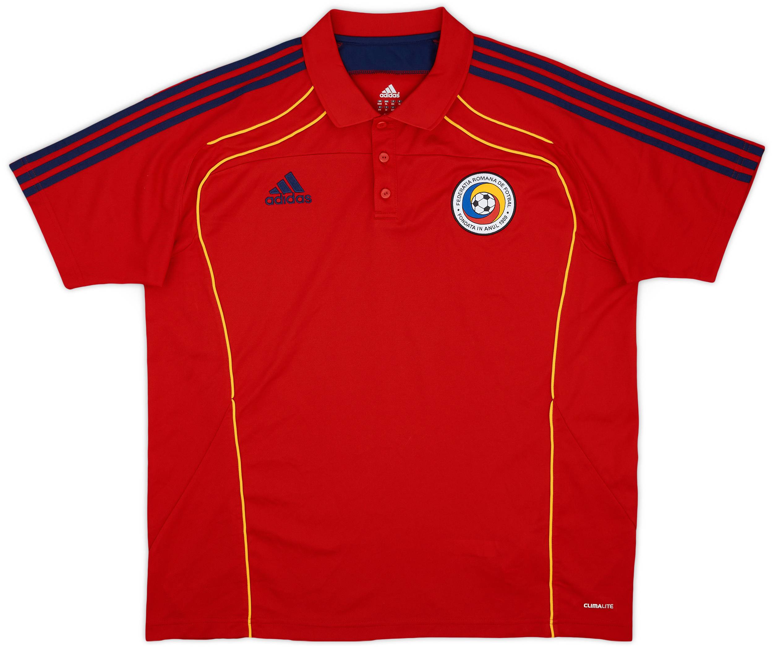 2010-11 Romania adidas Polo Shirt - 9/10 - (XXL)