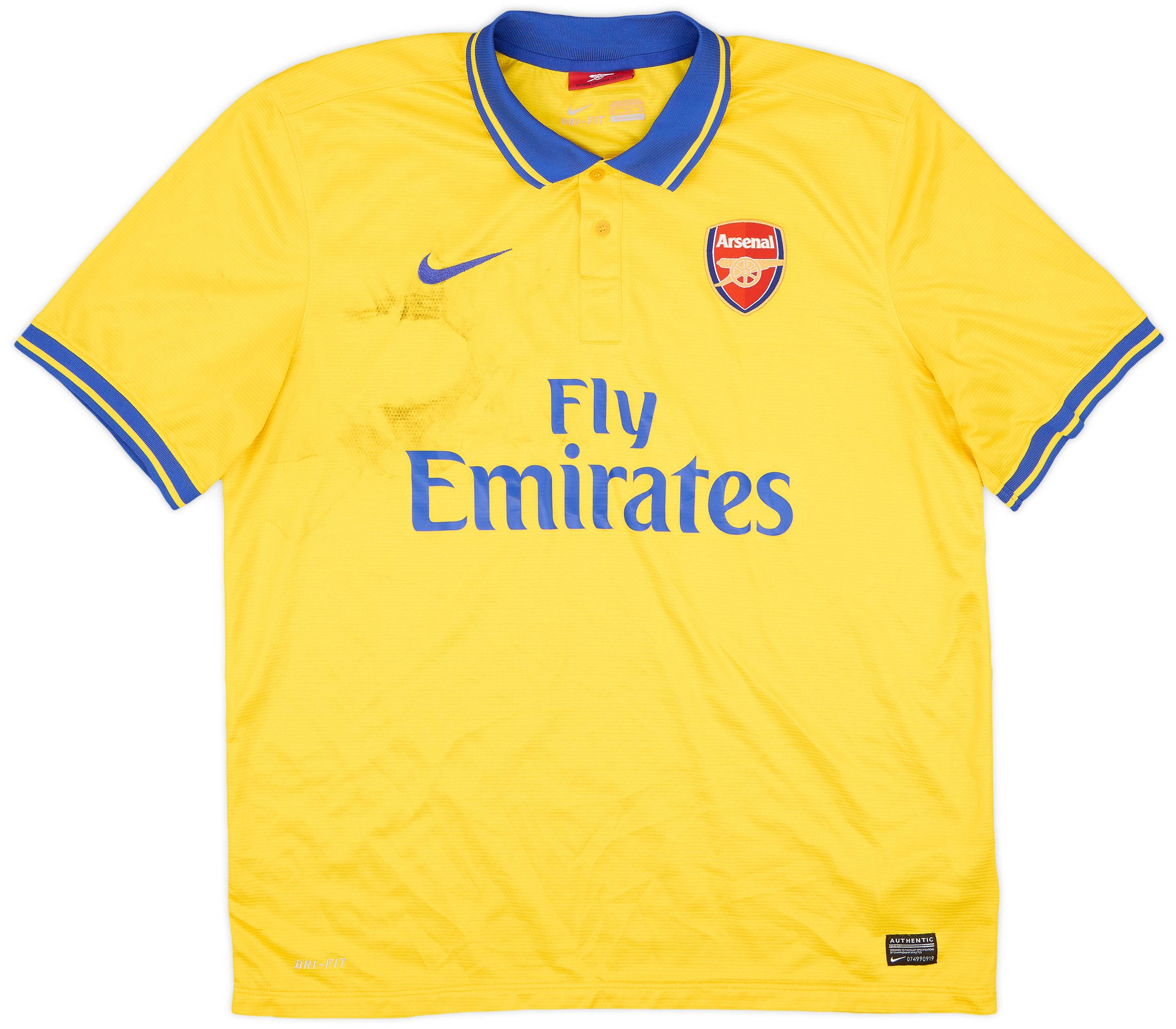 2013-14 Arsenal Away Shirt - 4/10 - (XL)