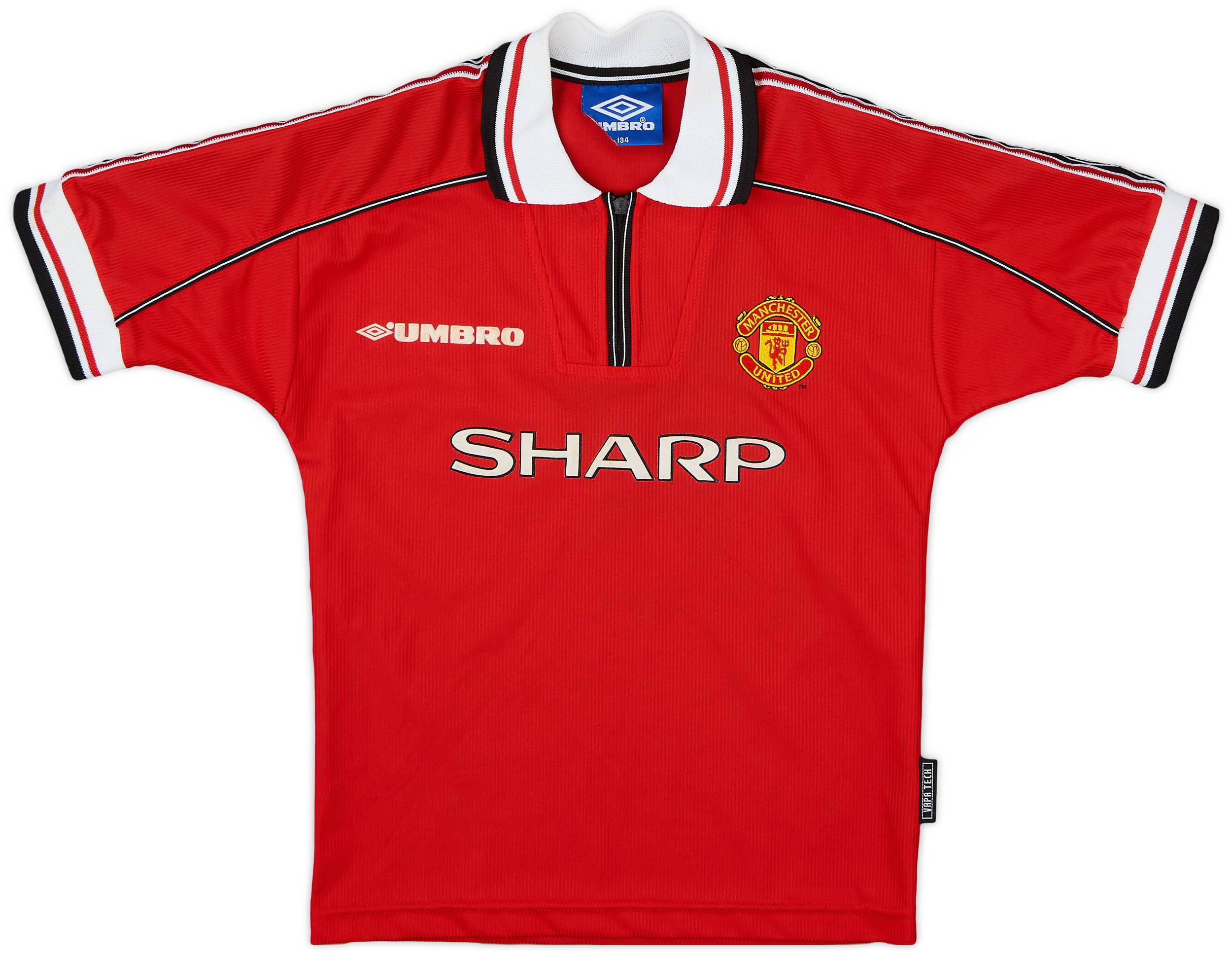 1998-00 Manchester United Home Shirt - 9/10 - (M.Boys)
