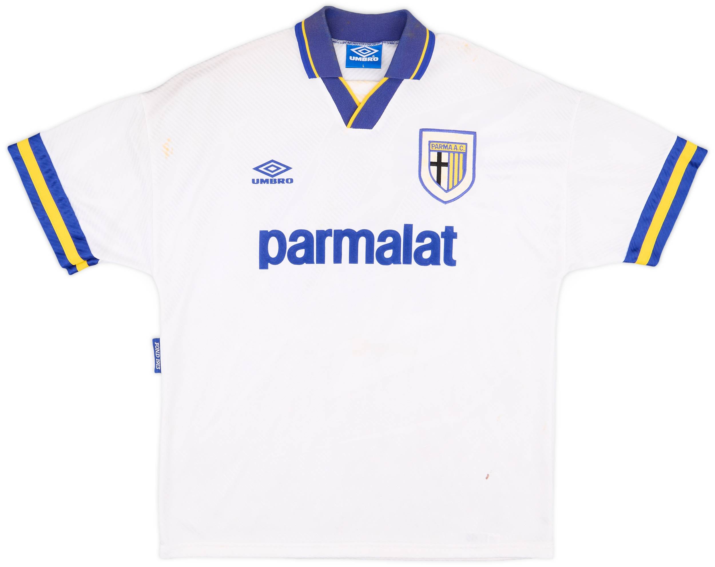 1993-94 Parma Match Issue Home Shirt #10