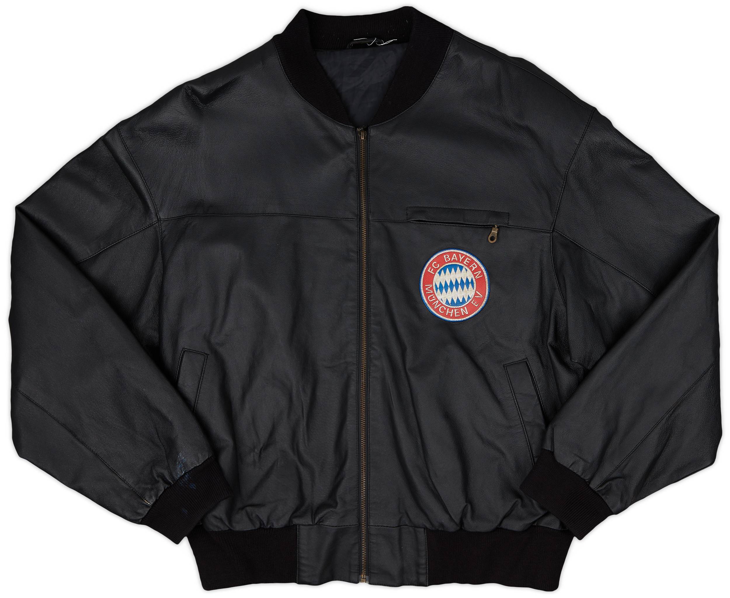 1995-96 Bayern Munich Leather Bomber Jacket - 8/10 - (XL)