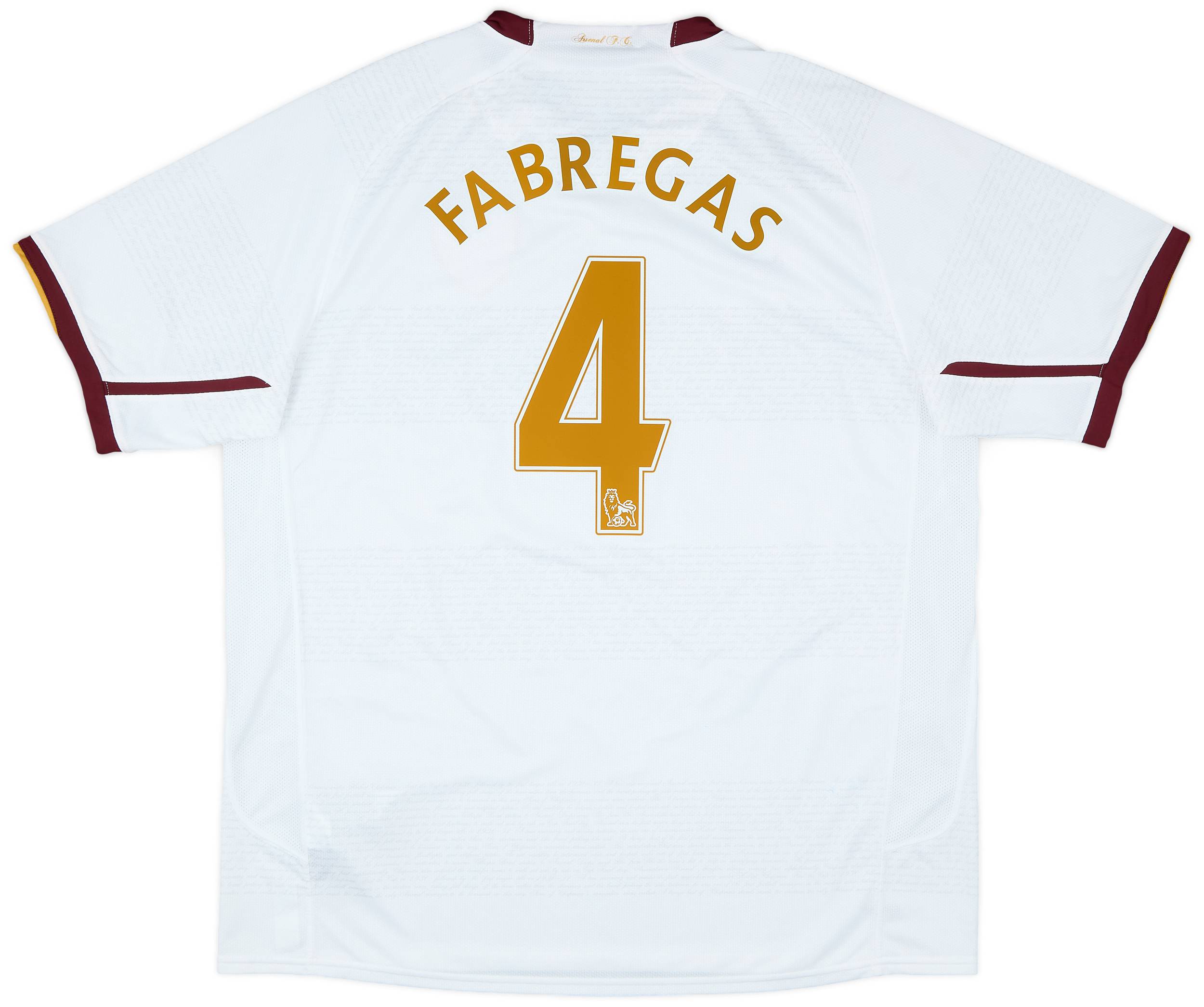2007-08 Arsenal Away Shirt Fabregas #4 - 8/10 - (XL)