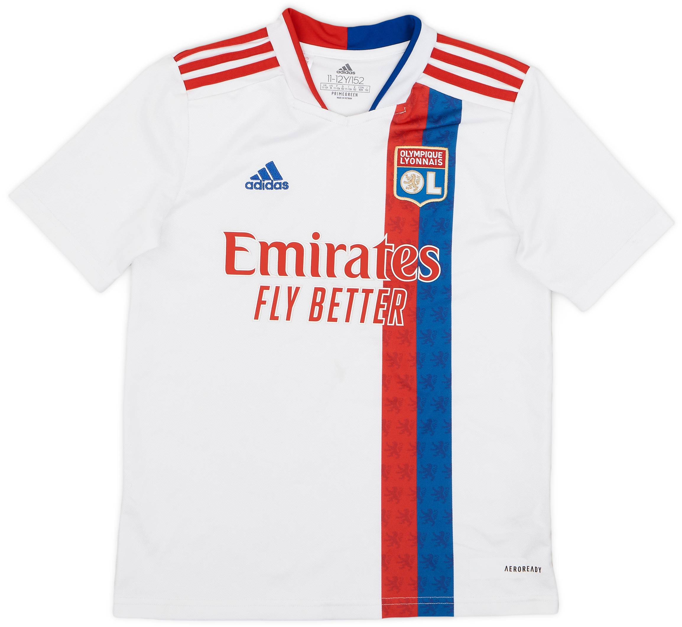 2021-22 Lyon Home Shirt - 7/10 - (M.Boys)