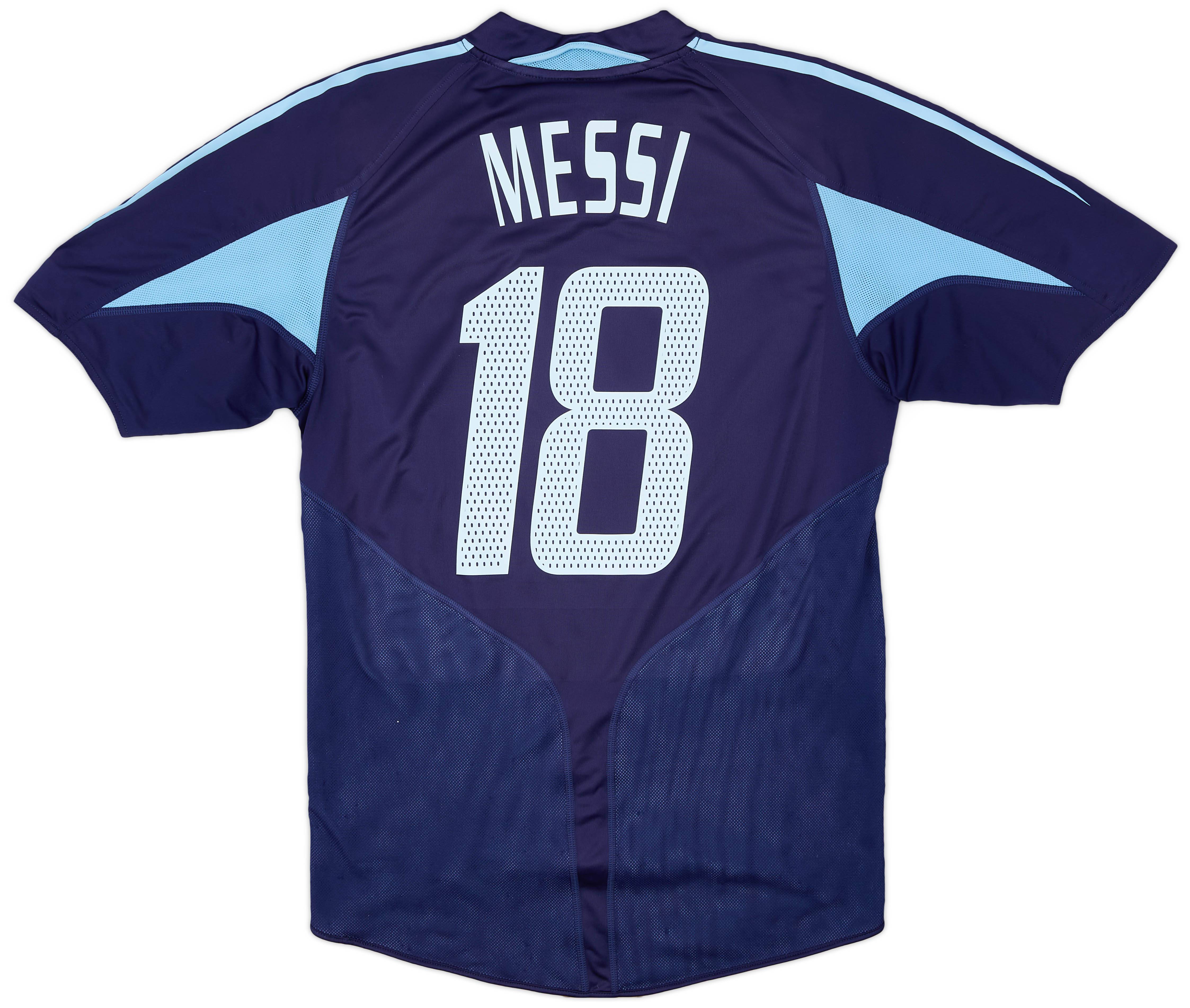 2004-05 Argentina Away Shirt Messi #18 - 7/10 - (M)