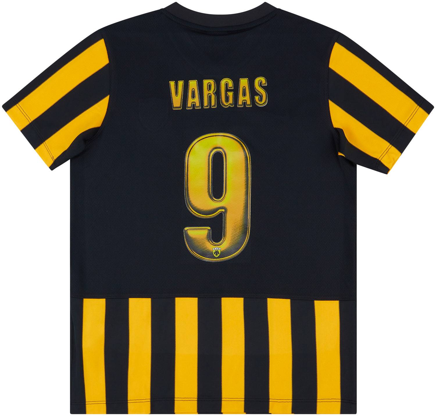 2016-17 AEK Athens Third Shirt Vargas #9 - NEW - BOYS