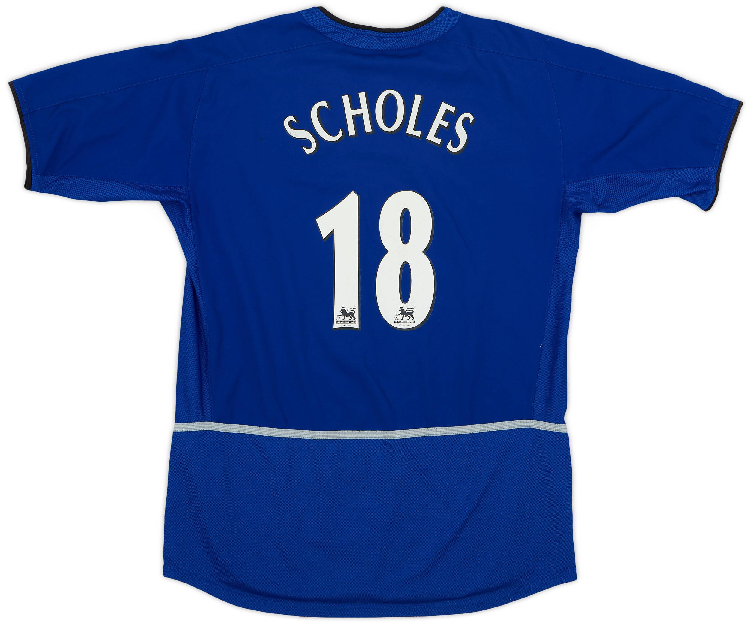 2002-03 Manchester United Third Shirt Scholes #18 - 6/10 - (XL.Boys)