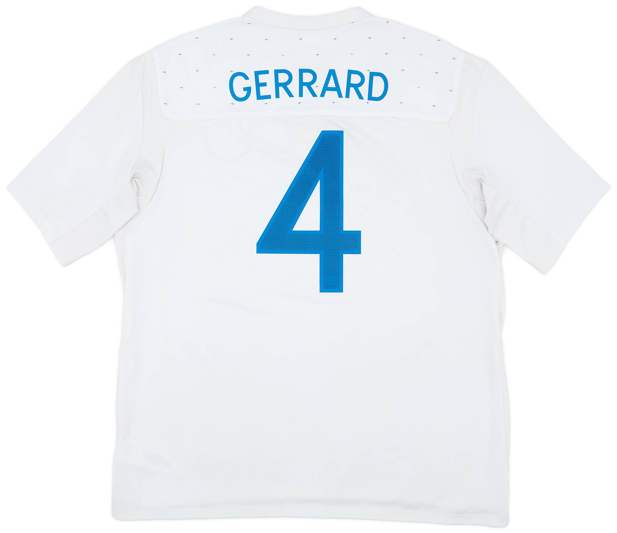 2010-11 England Home Shirt Gerrard #4 - 6/10 - (XXL)