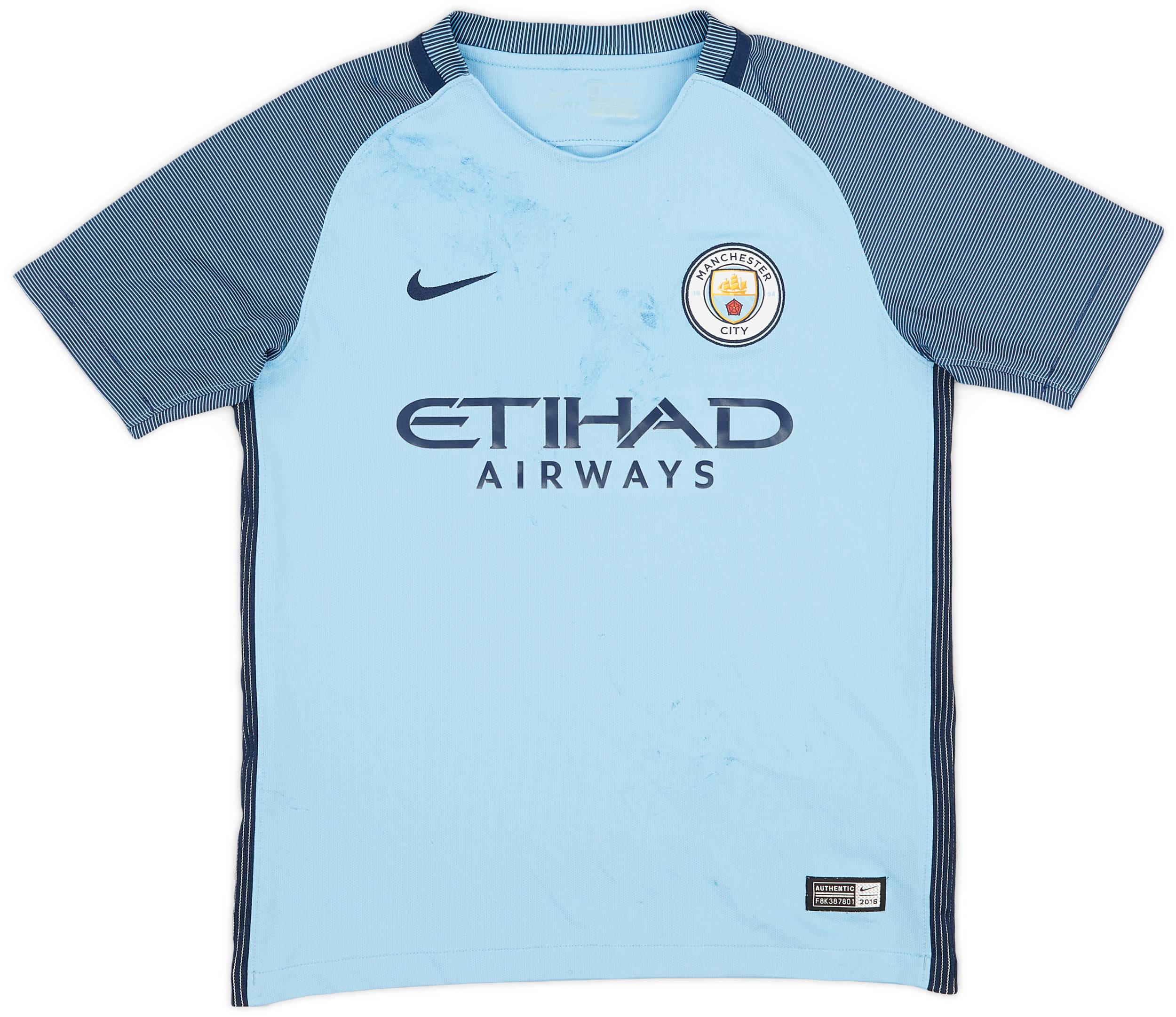 2016-17 Manchester City Home Shirt - 5/10 - (M.Boys)