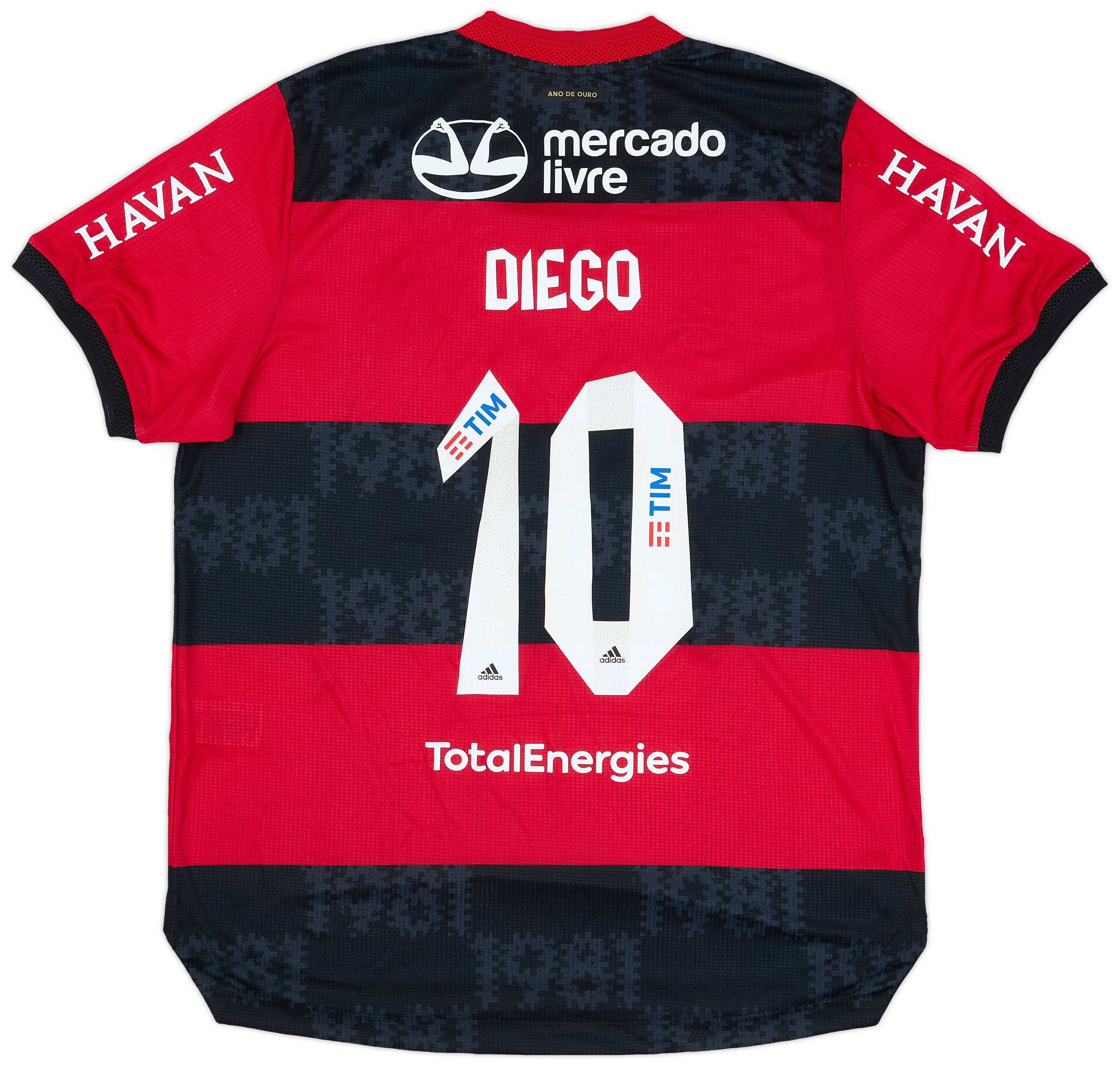 2021 Flamengo Authentic Home Shirt Diego #10 (XL)