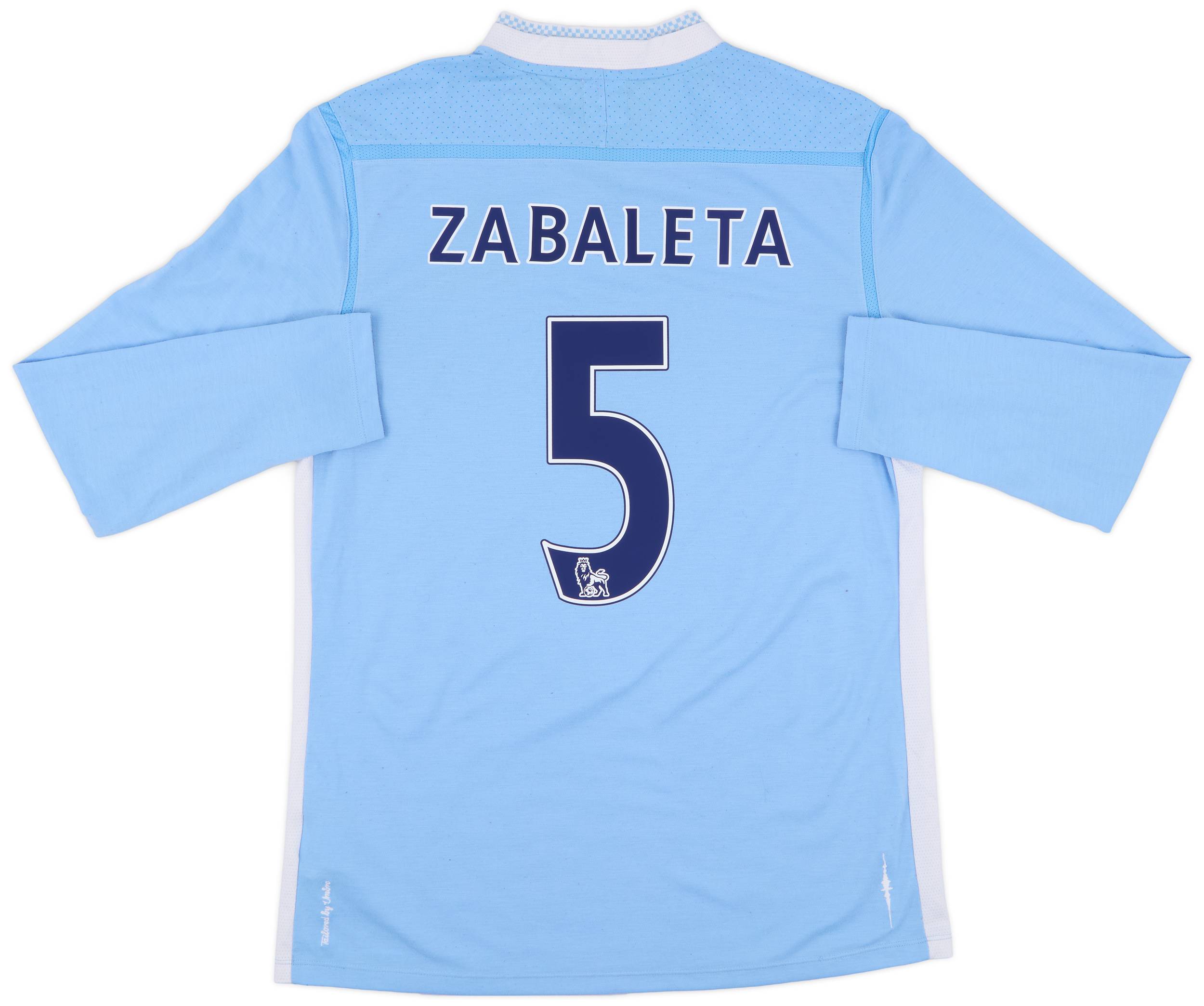 2011-12 Manchester City Home L/S Shirt Zabaleta #5 - 7/10 - (M)