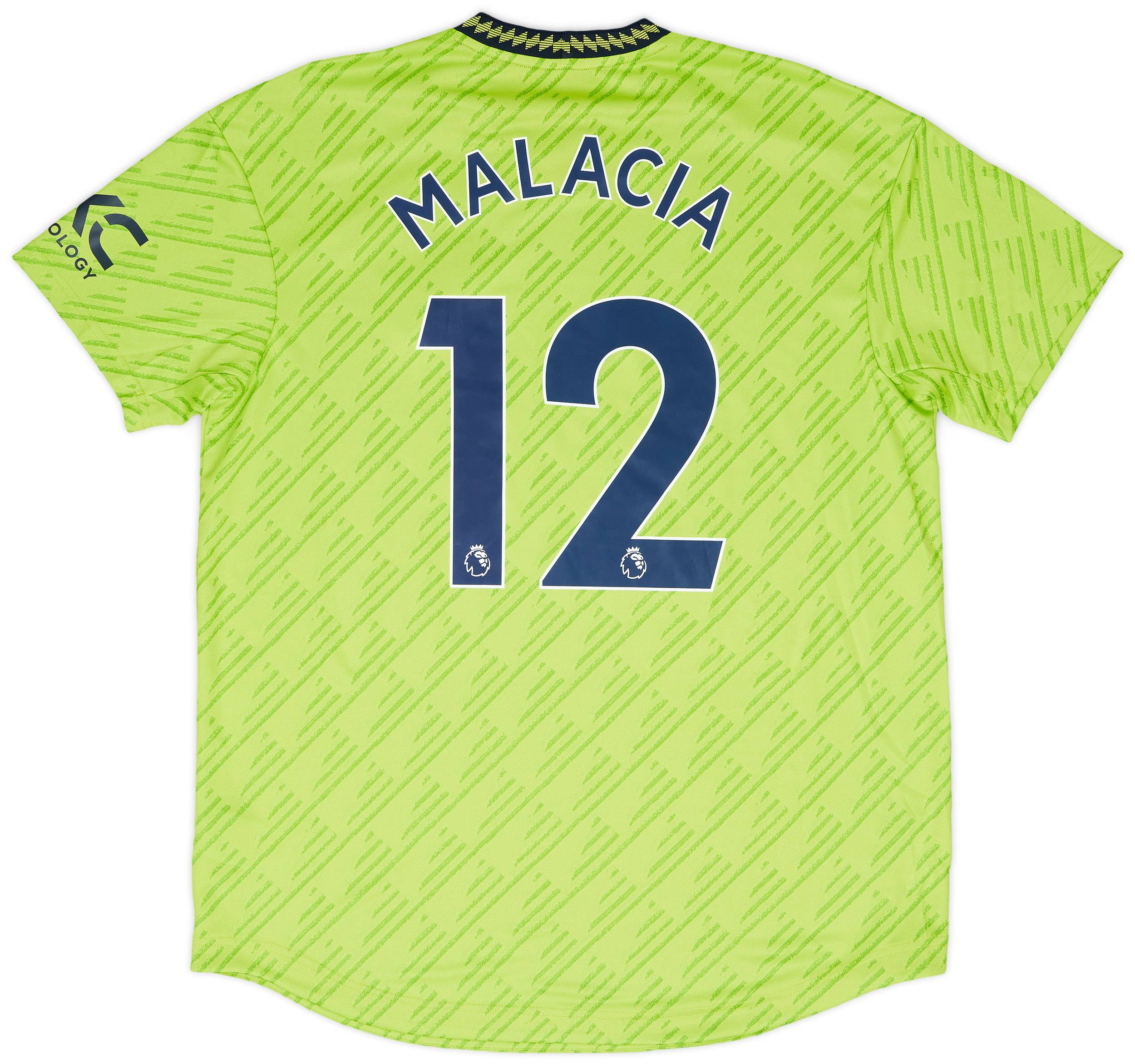 2022-23 Manchester United Authentic Third Shirt Malacia #12 (XL)