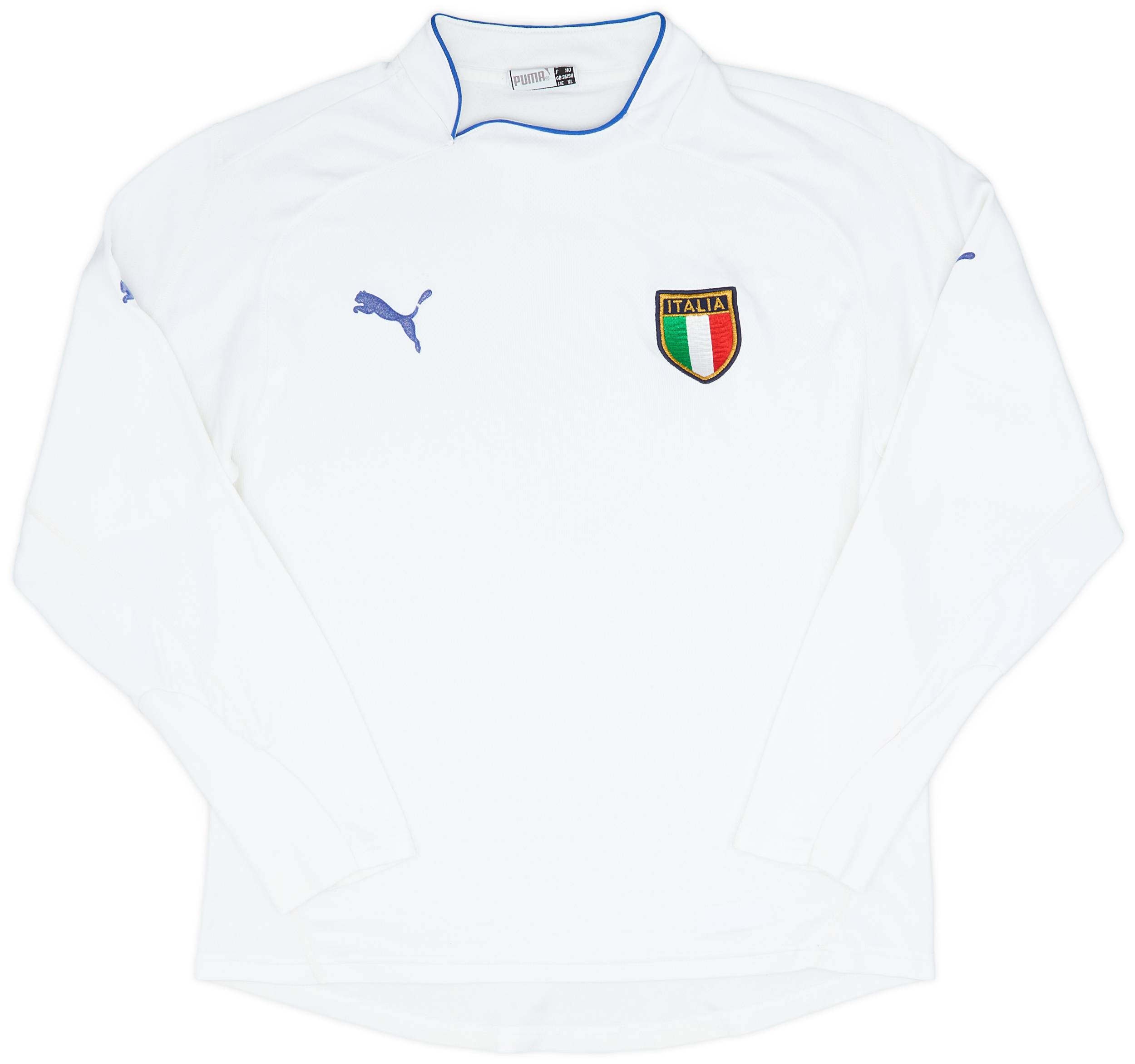2003-04 Italy Away L/S Shirt - 5/10 - (S)