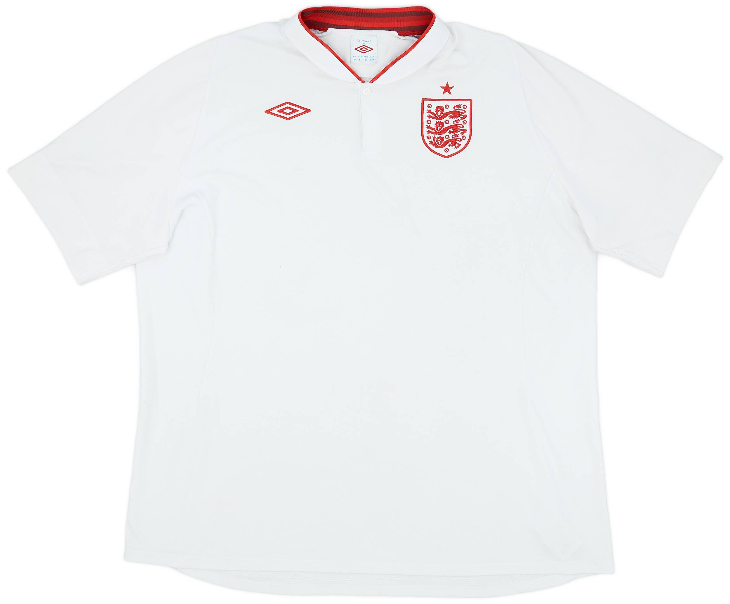 2012-13 England Home Shirt - 8/10 - (3XL)
