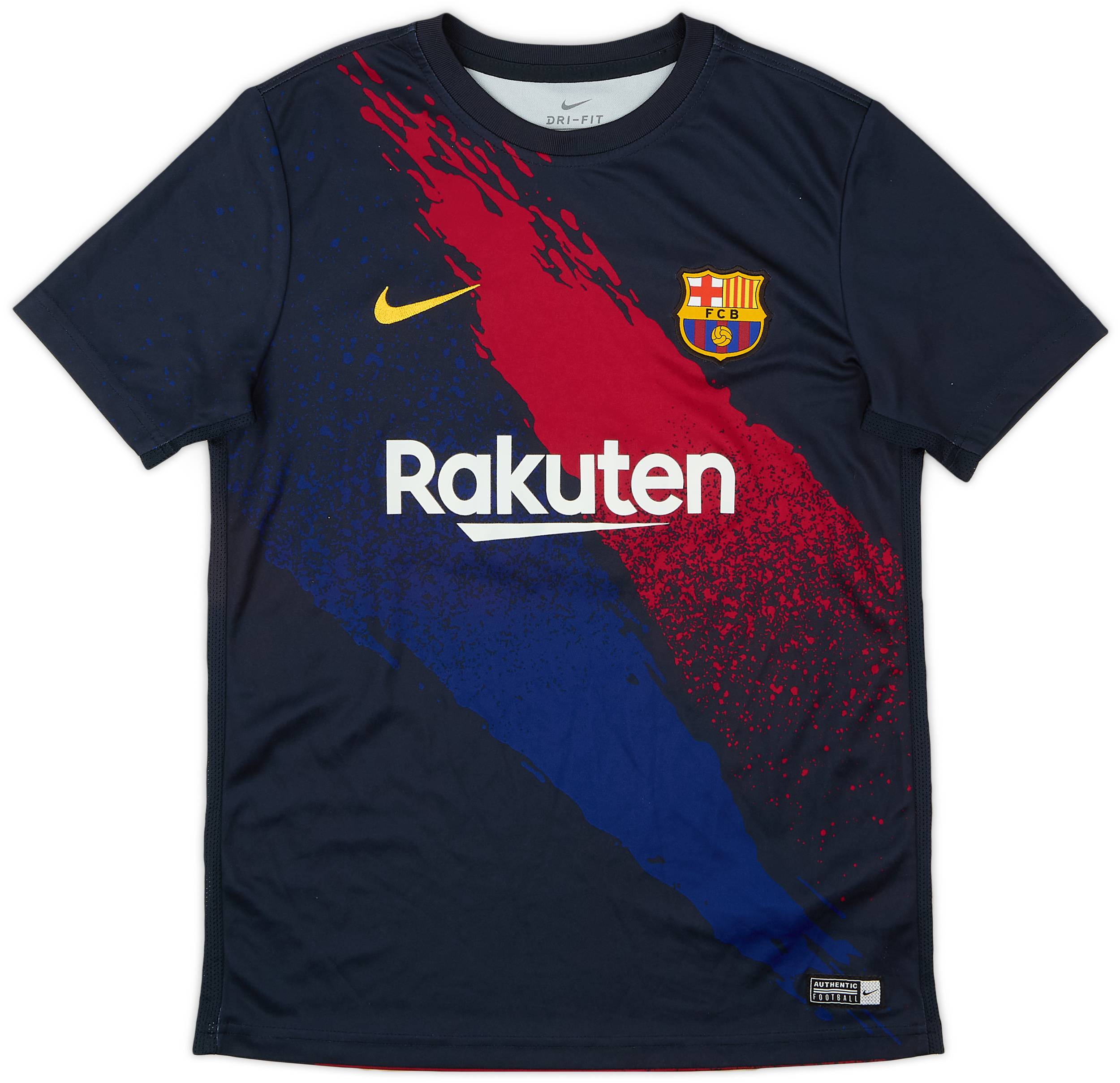 2019-20 FC Barcelona Nike Training Shirt - 9/10 - (L.Boys)