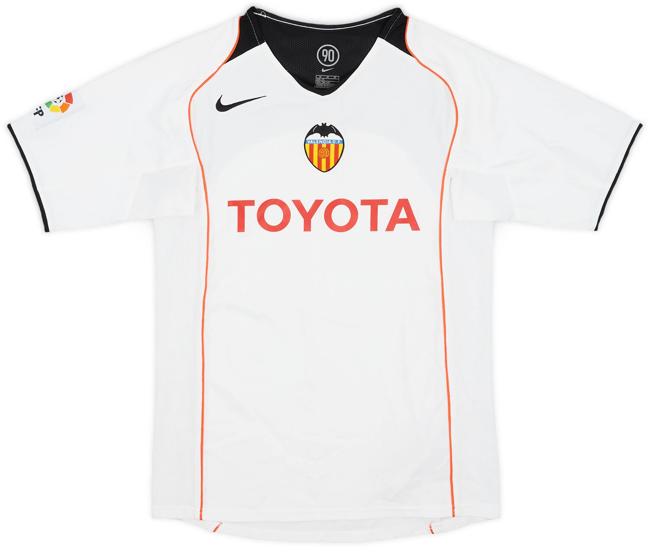 2004-05 Valencia Home Shirt - 9/10 - (M.Boys)