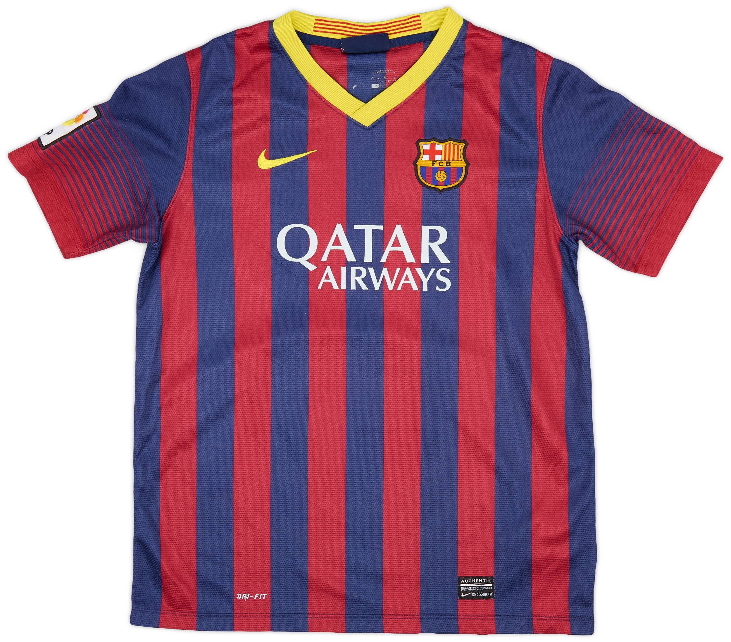 2013-14 Barcelona Home Shirt - 8/10 - (XL.Boys)