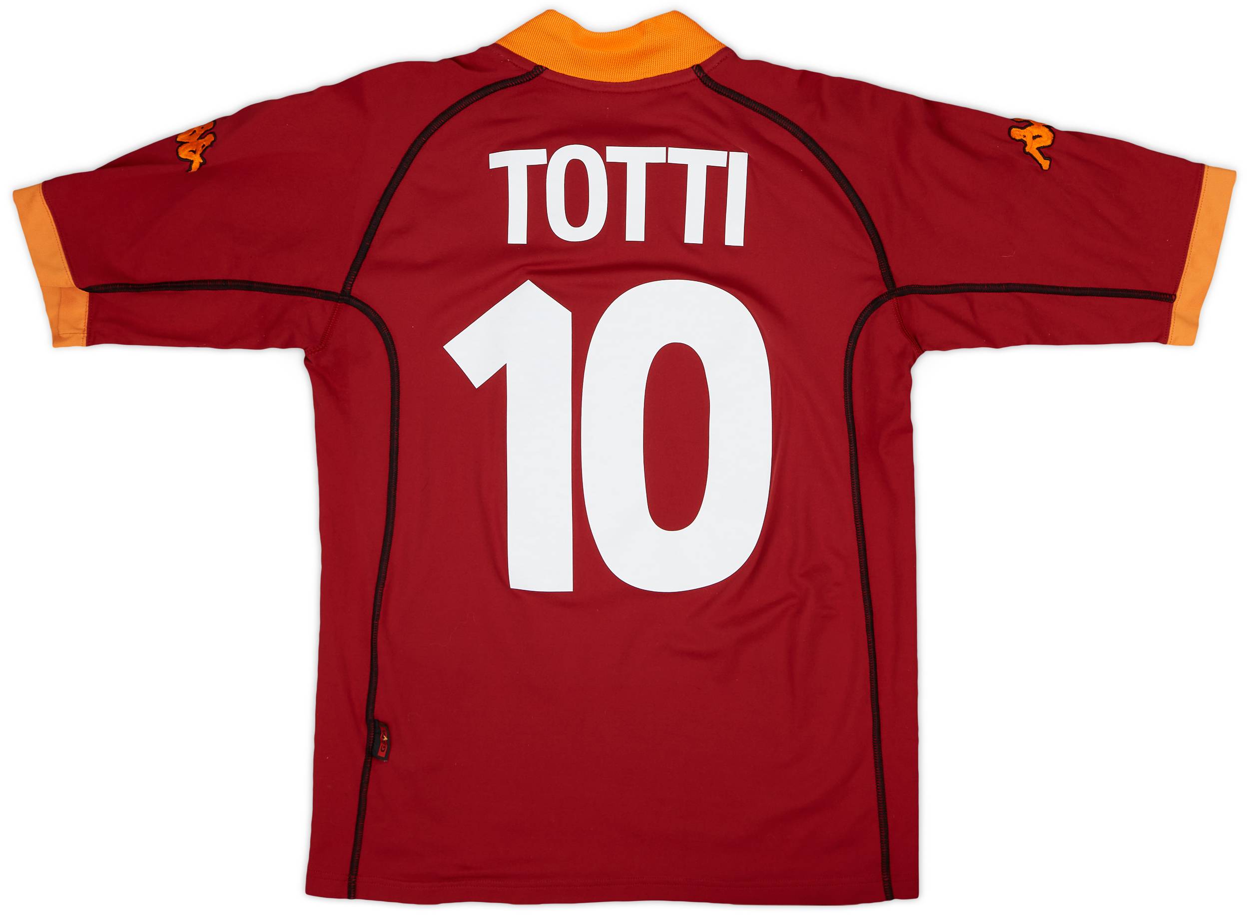 2001-02 Roma Home Shirt Totti #10 - 6/10 - (M)
