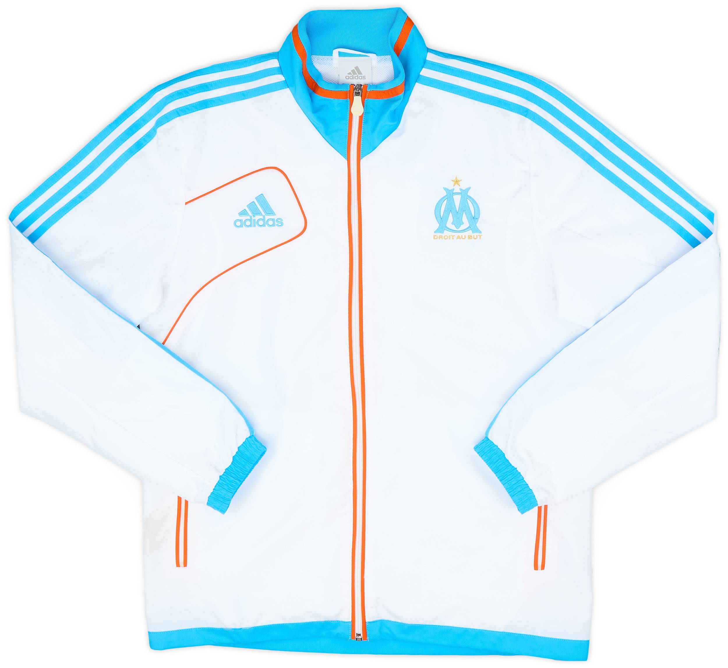 2012-13 Olympique Marseille adidas Track Jacket - 8/10 - (M)