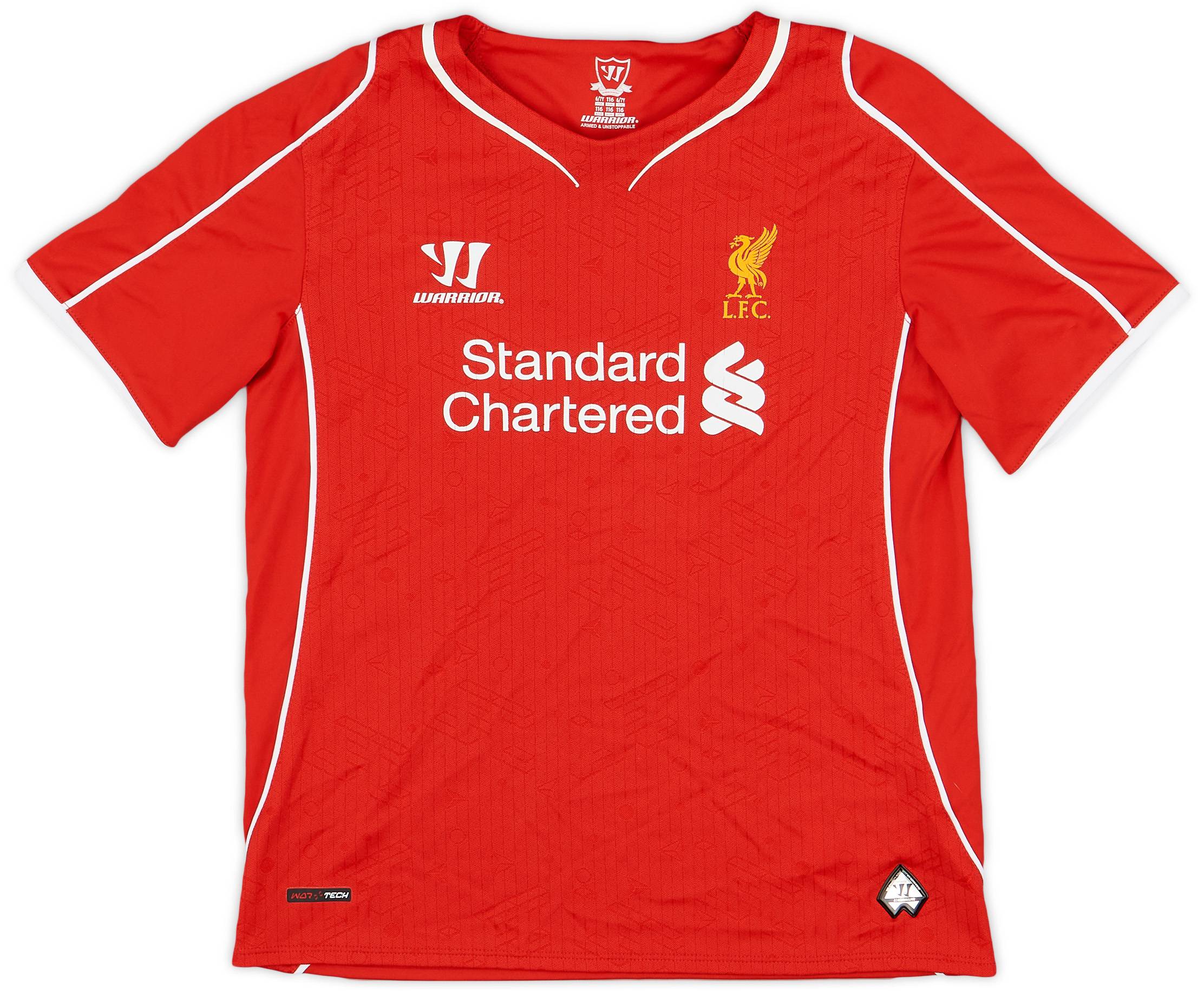 2014-15 Liverpool Home Shirt - 8/10 - (6-7 Years)