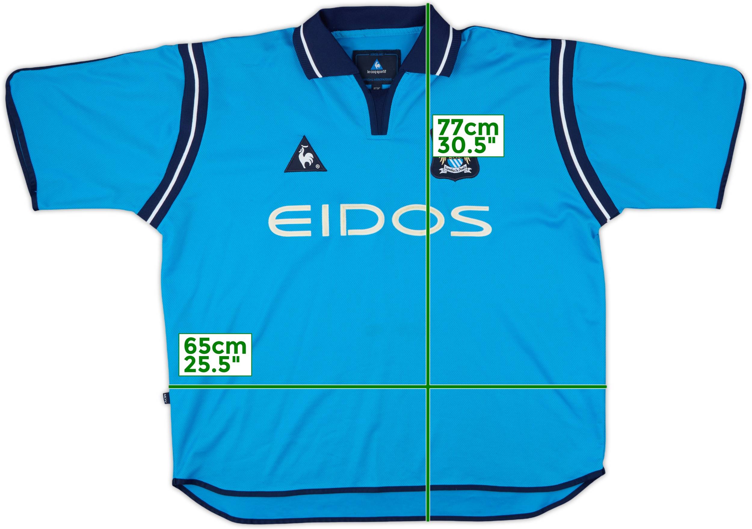 2001-02 Manchester City Home Shirt - 9/10 - (XL)