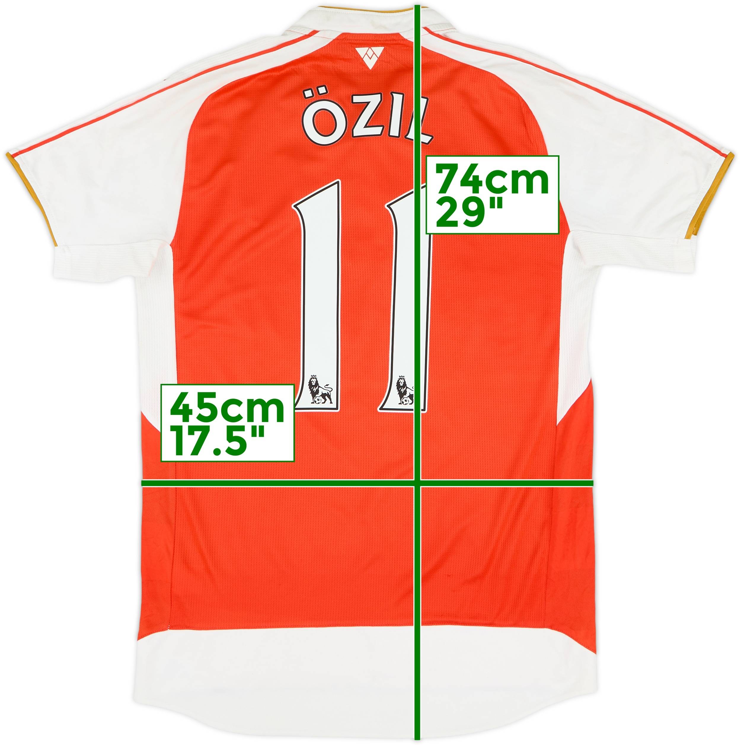 2015-16 Arsenal Home Shirt Ozil #11 - 7/10 - (S)