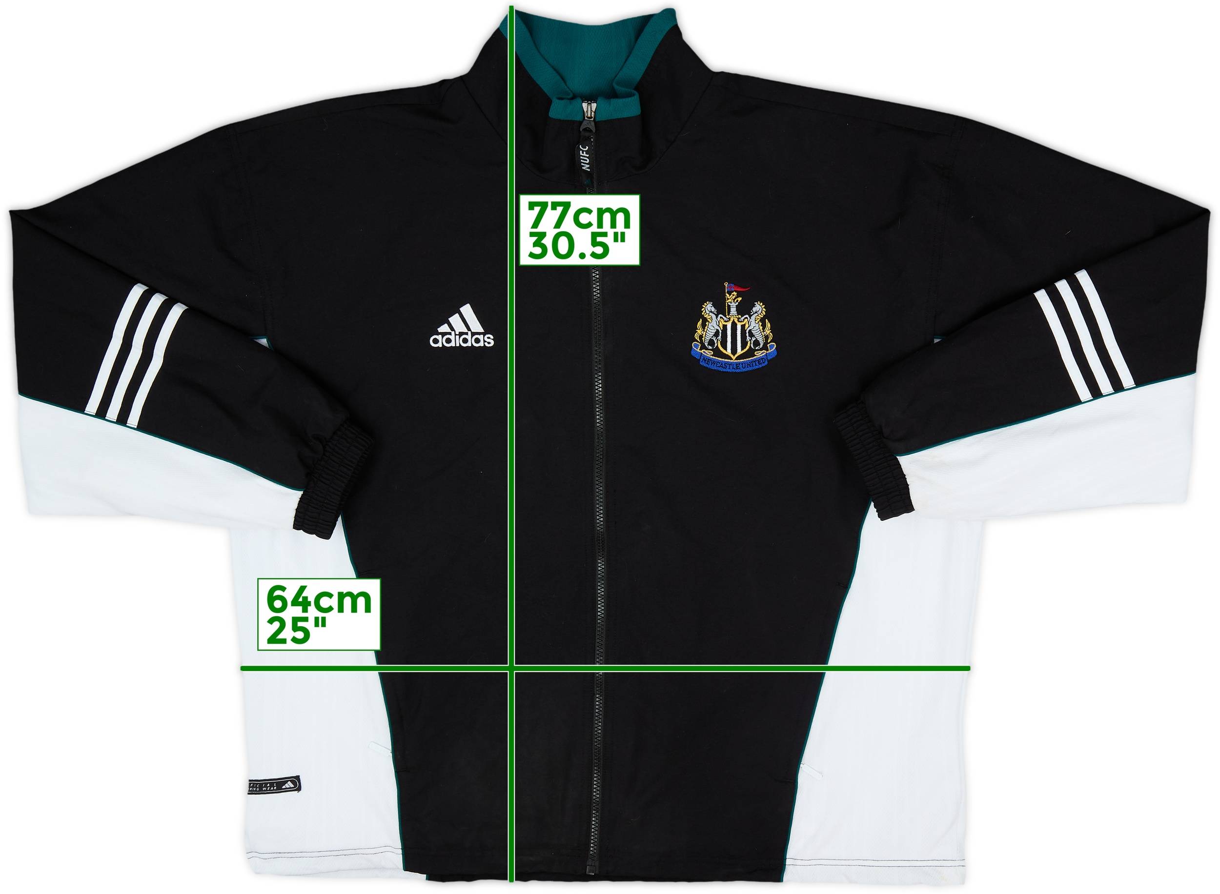 1999-00 Newcastle United adidas Track Jacket - 9/10 - (L/XL)