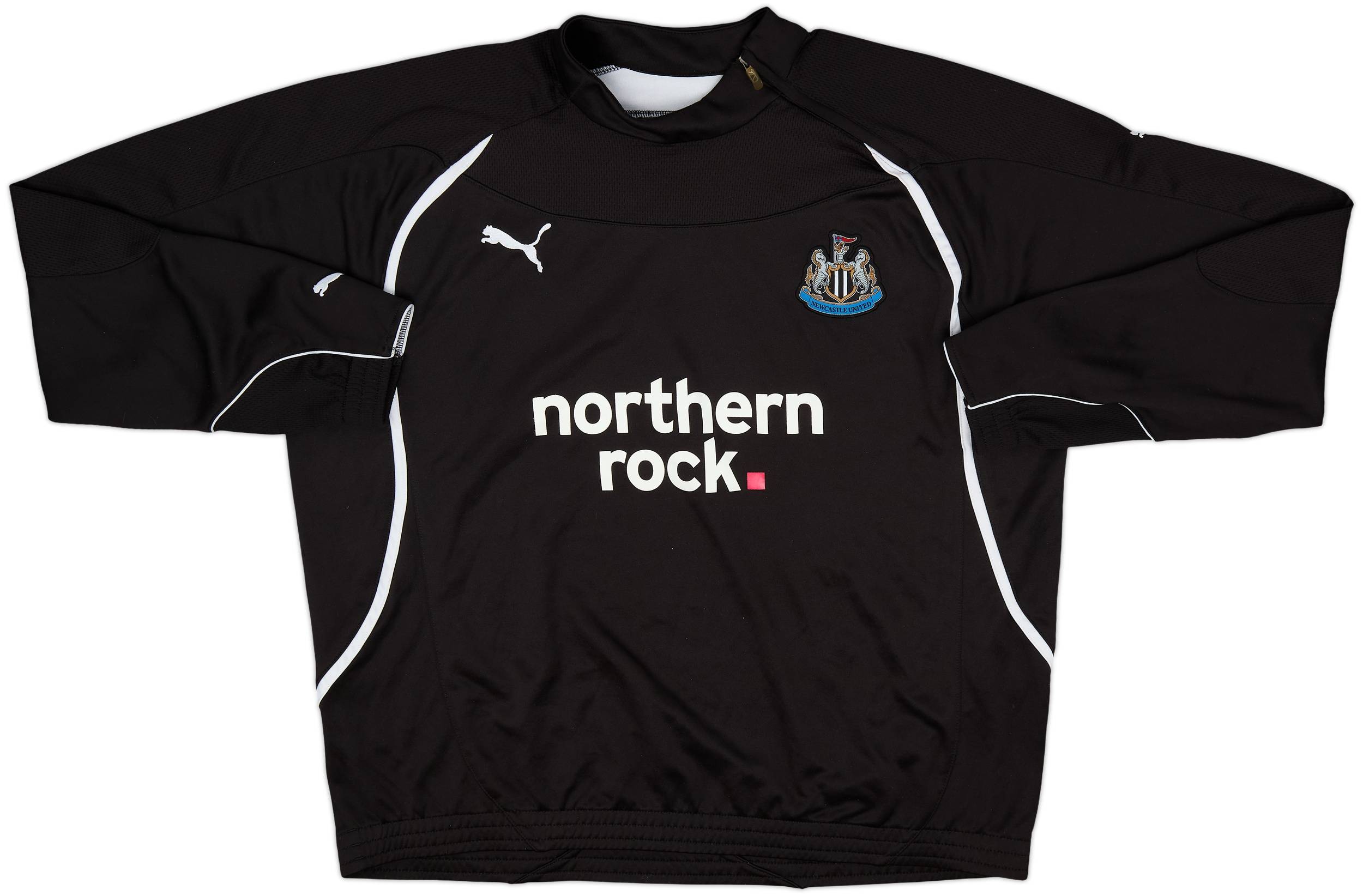 未使用　タグ付き　10-11 Newcastle 9番CARROLLＰＵＭＡ　M 2010-11 Newcastle Puma 1/4 Zip Drill Top - 9/10 - (XL)