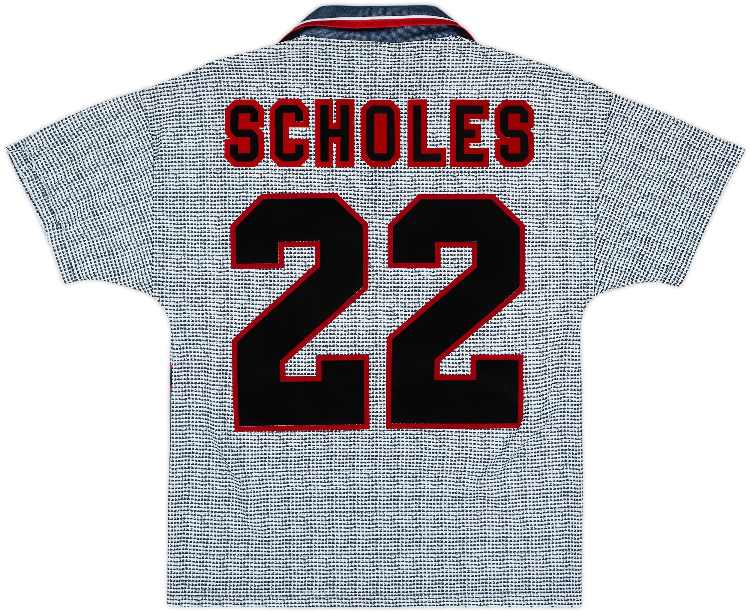 1995-96 Manchester United Away Shirt Scholes #22 - 9/10 - (Y)