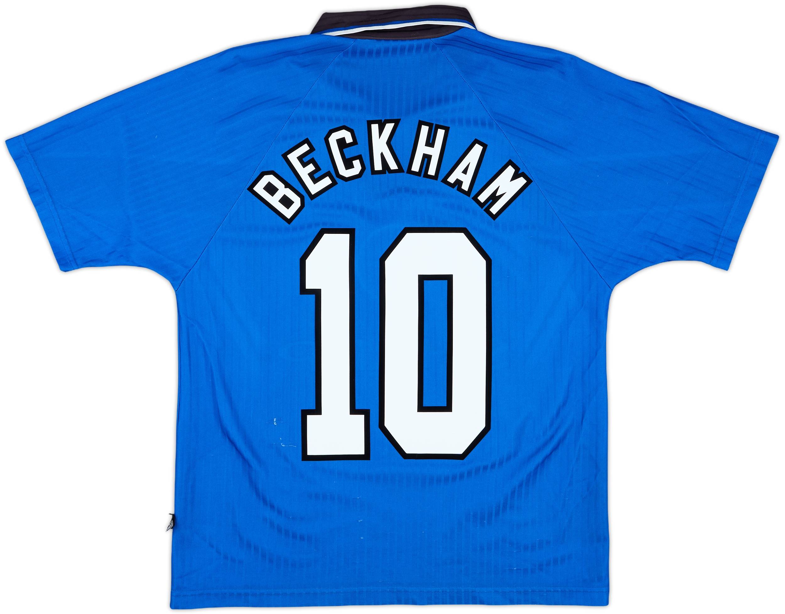 1996-98 Manchester United Third Shirt Beckham #10 - 6/10 - (Y)