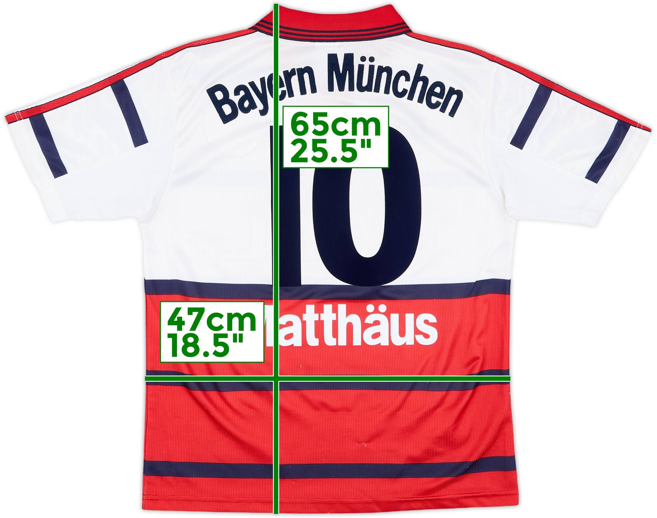 FC Bayern München   98-00 AWAY Matthäus 1998-00 Bayern Munich Away Shirt Matthaus #10 - 9/10 - (Y)
