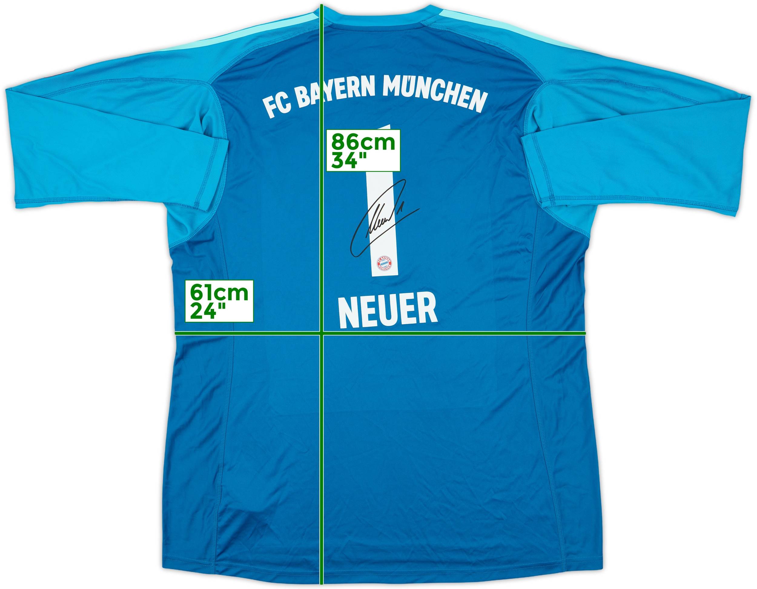 2018-19 Bayern Munich 'Signed' GK Shirt Neuer #1 - 9/10 - (XXL)