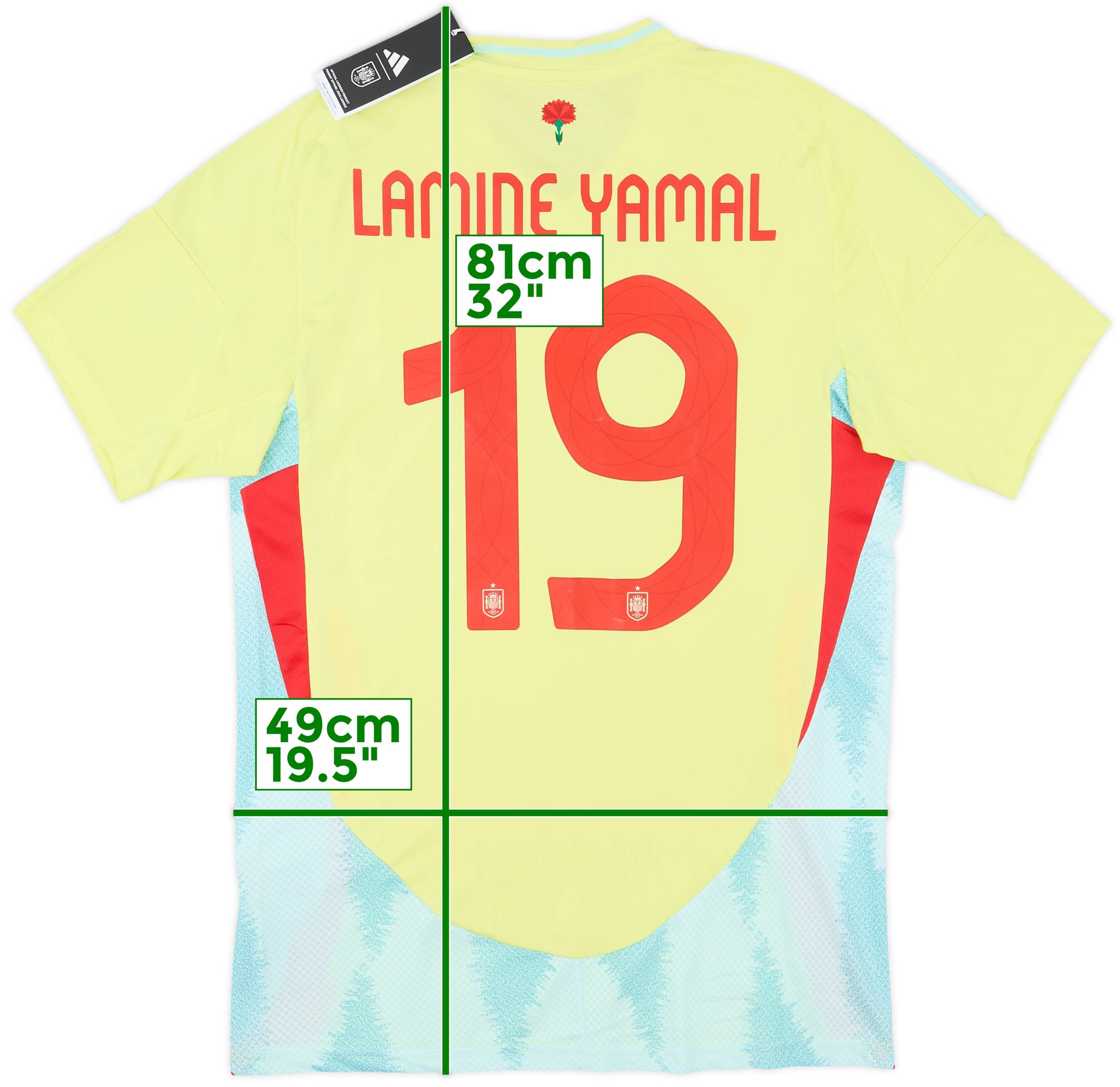 Spain Football Shirts Yellow Jersey Spain Euro 2021 Away Kit 2024