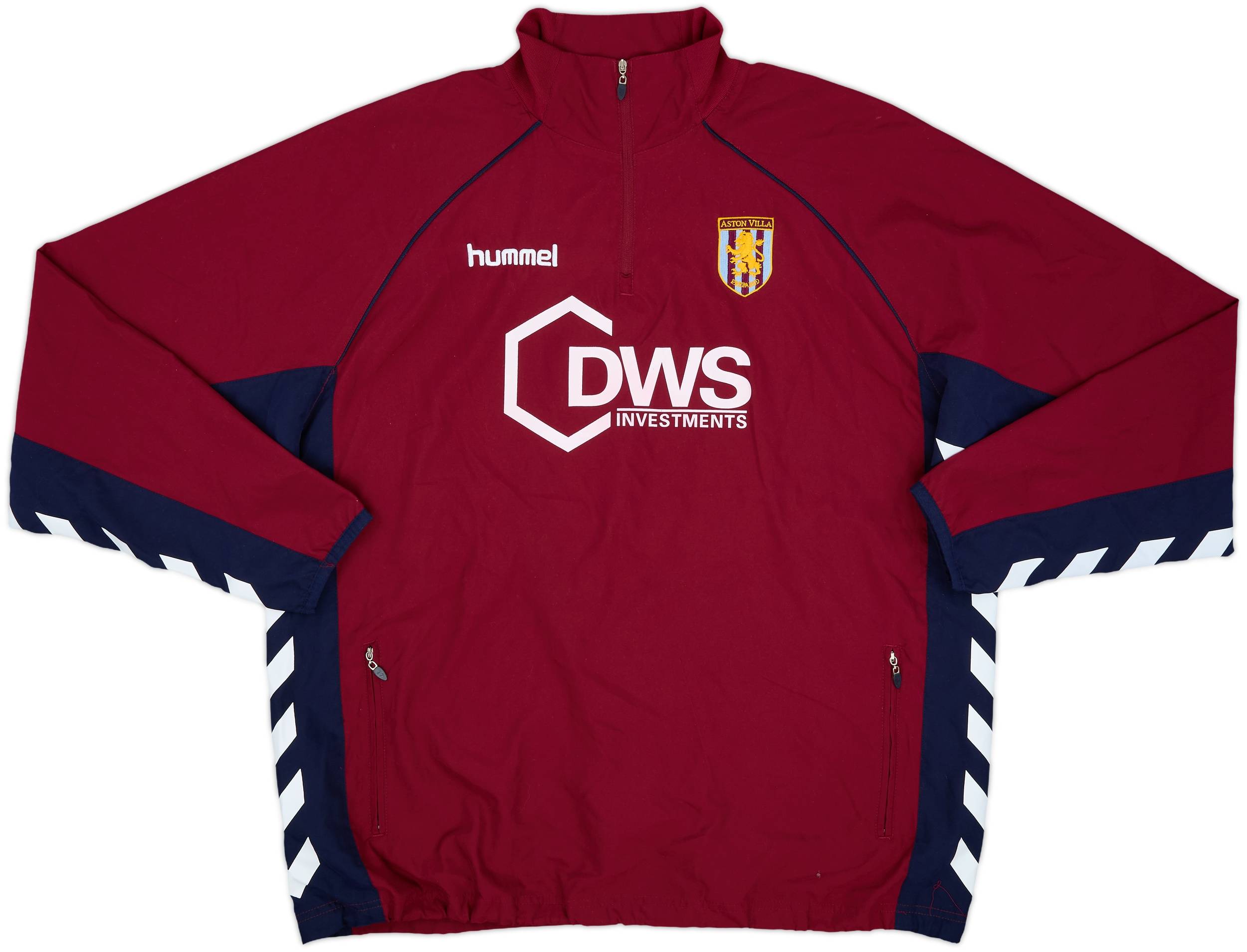 ウェア Hummel Aston Villa FC football shirts Aston Villa 2006/2007 Home Football Shirt Jersey Hummel Size