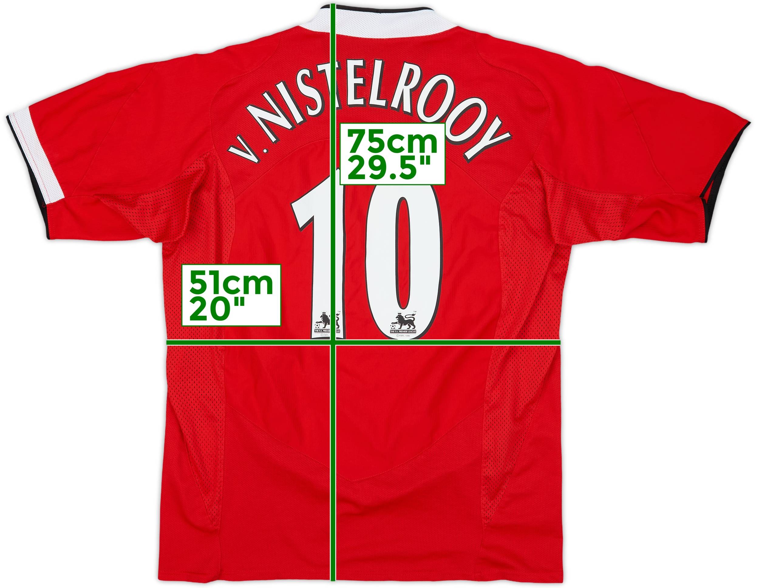 ウェア Nike Manchester United V. Nistelrooy 10 Vintage 2002-2004 Manchester United Nike Home Shirt #10 Ruud