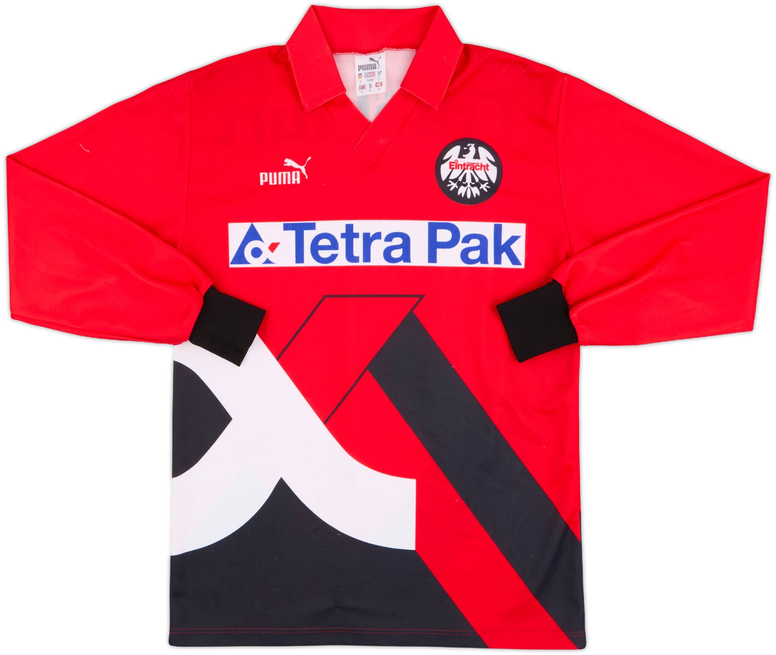 1993-94 Eintracht Frankfurt Home L/S Shirt - 8/10 - (S)