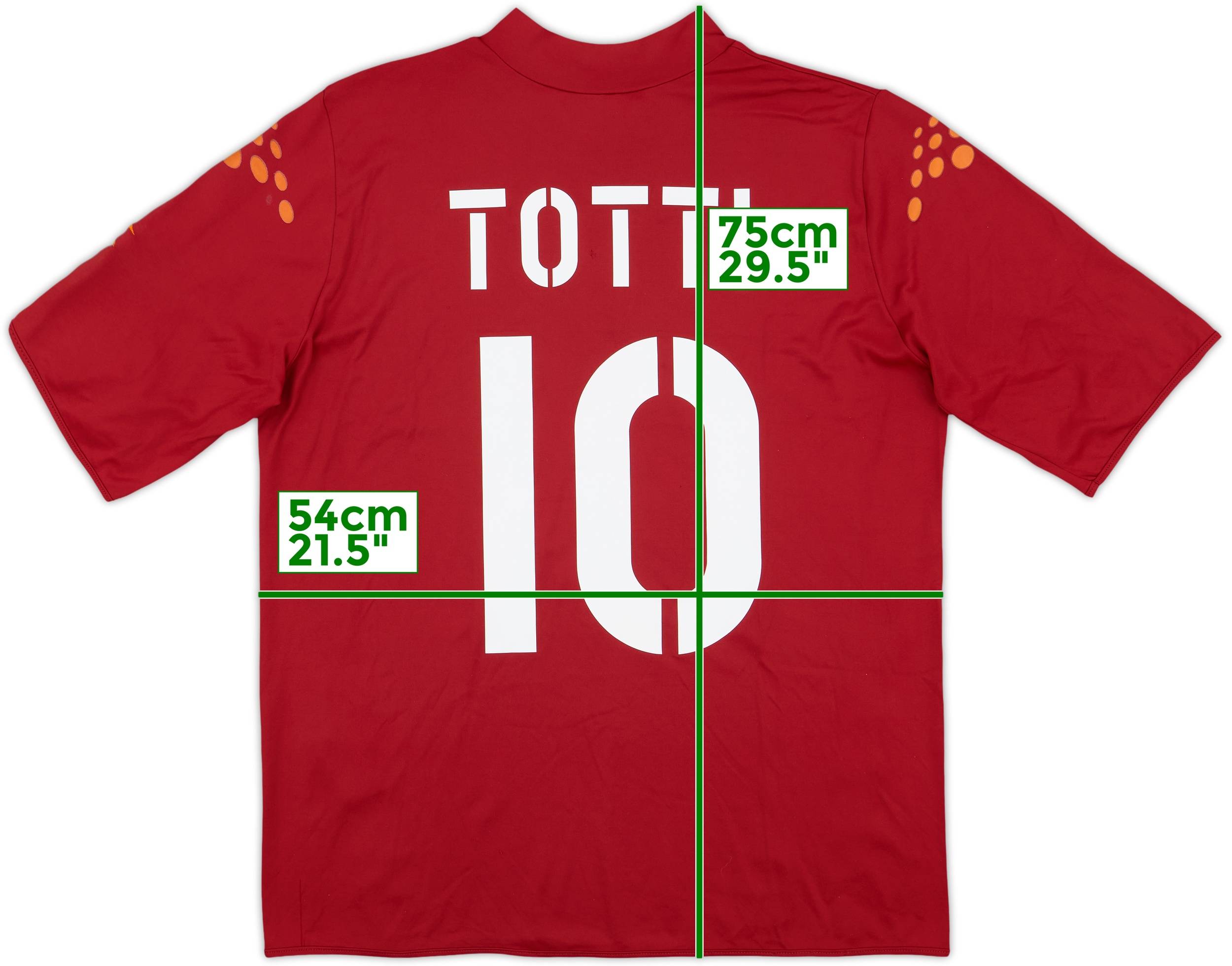 2003-04 Roma Home Shirt Totti #10 - 6/10 - (L)