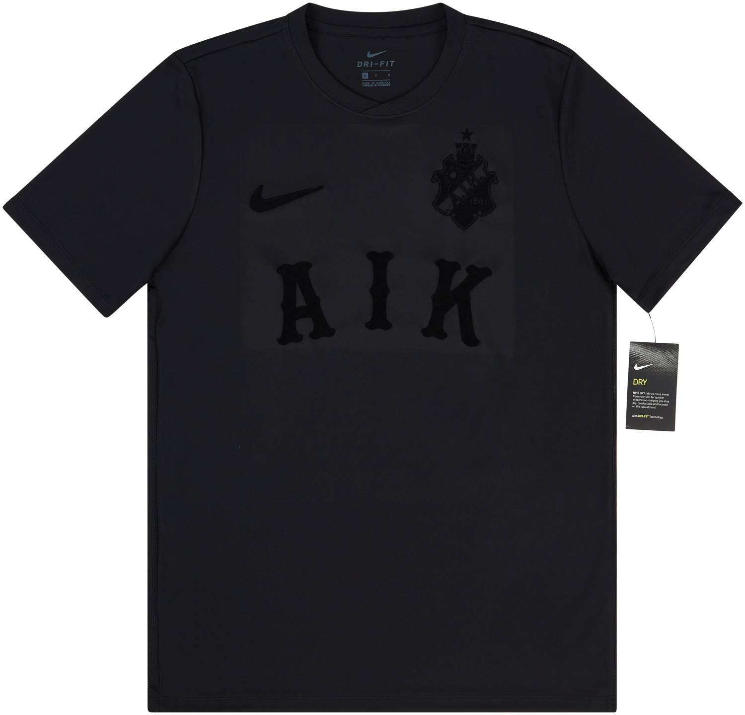 2018 AIK Stockholm Black Special Edition Shirt - NEW