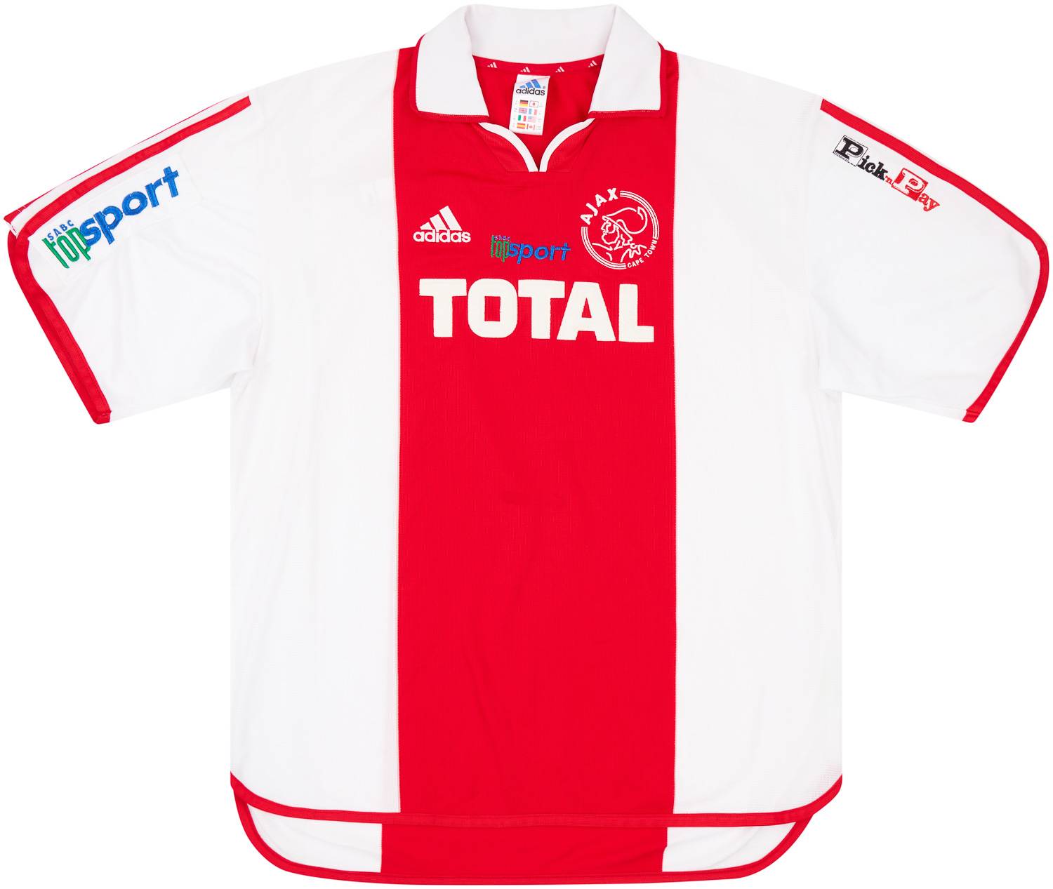 2000-01 Ajax Cape Town Match Issue Home Shirt #3