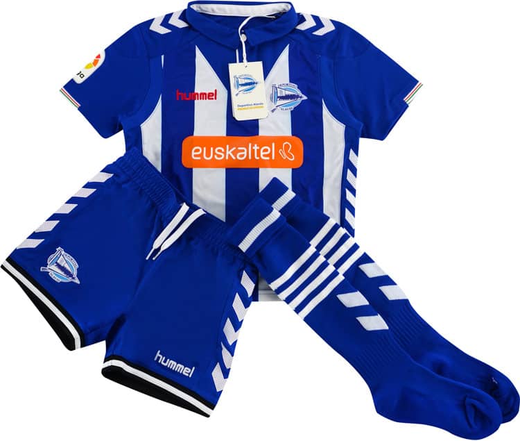 2016-17 Alaves Home Full Kit - NEW - (KIDS)